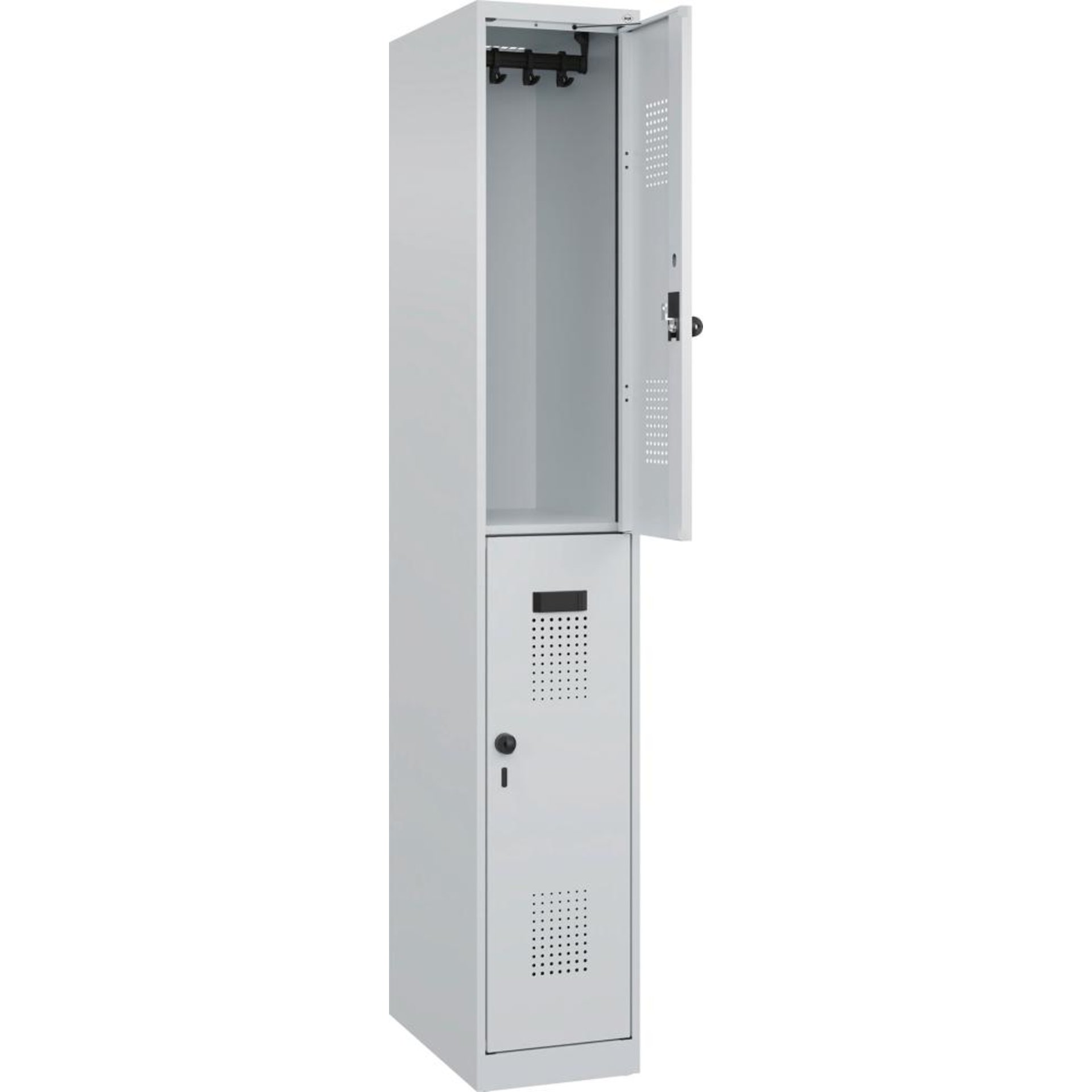 Doppelstöckiger Garderobenschrank Evolo PLUS, bodenstehend