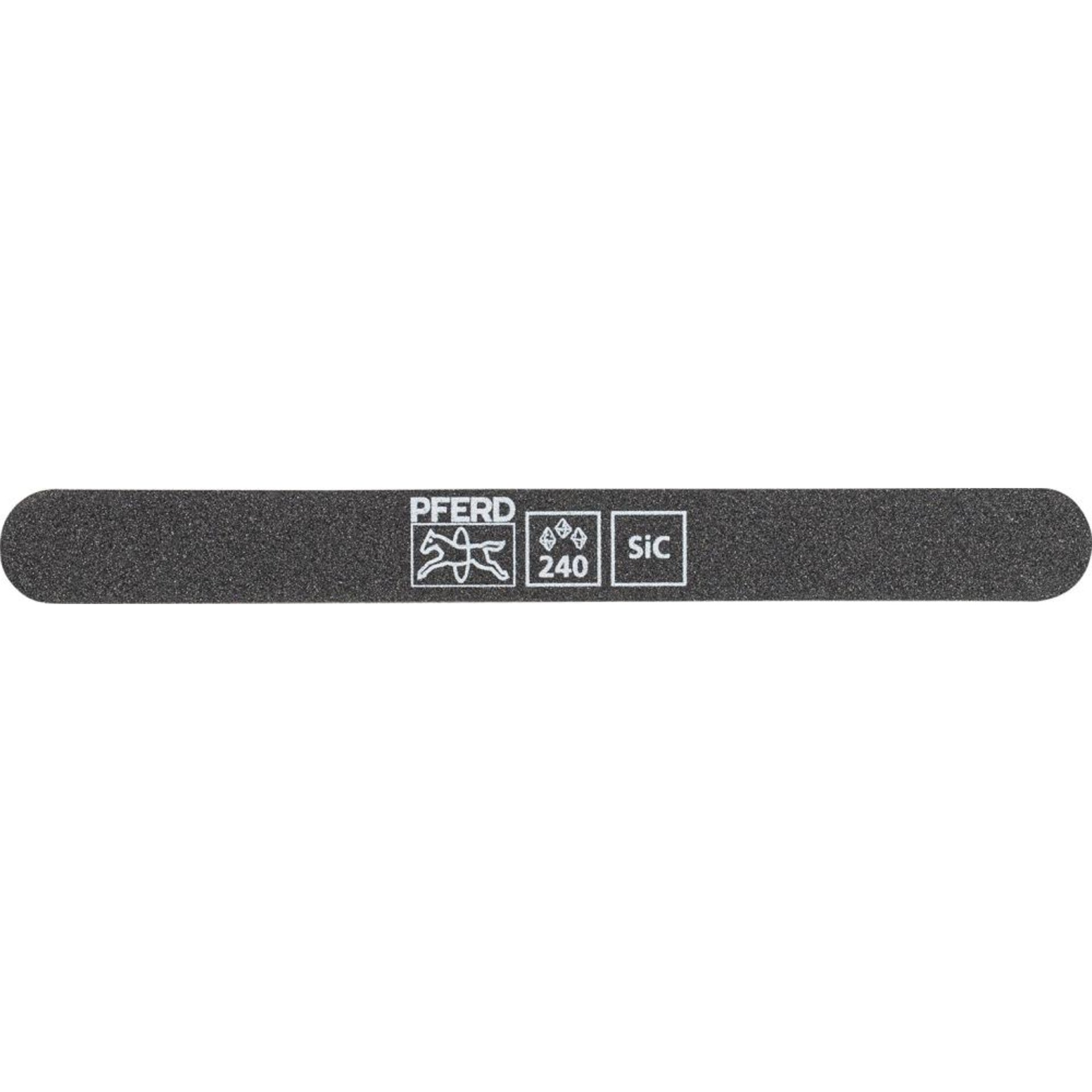 Schleiffeile SF-R147-15-5flexibel, 147x15x5mm, SiCK 240, runde Enden, Pferd