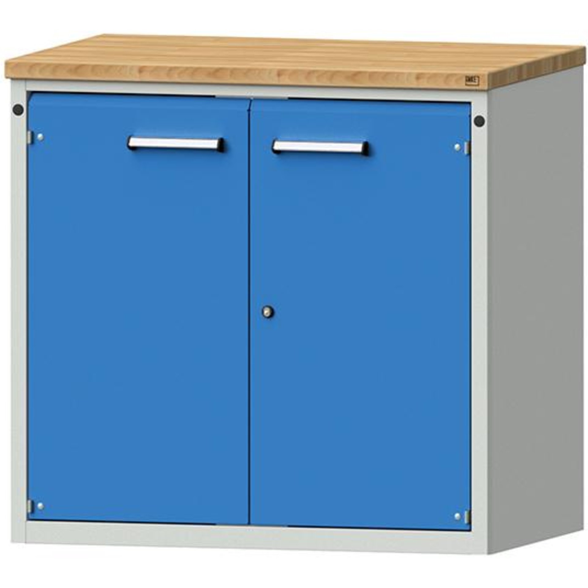 Anke Thekenschrank B1060xT700xH1020mm RAL 7035/5012 1 Tür