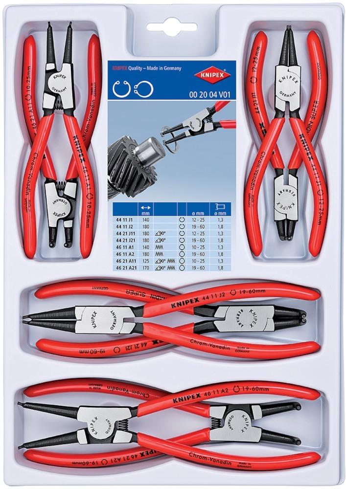 Knipex Sicherungsringz.-Set 8tlg.Schaummodul Knipex Sicherungsringz.-Set 8tlg.Schaummodul