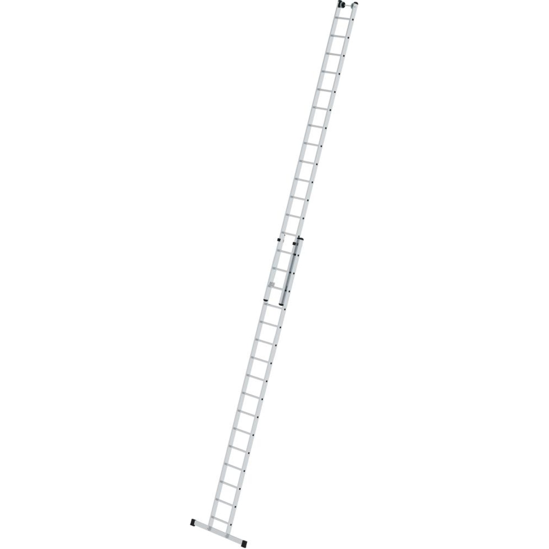 Alu-Schiebeleiter 2x16 Sprossen Leiterlänge 4,74m eingef.Arbeitshöhe bis 9,40 m