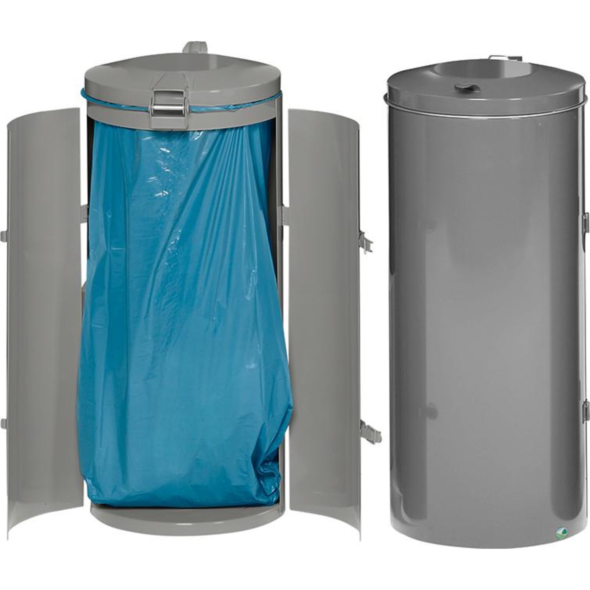 Abfallsammler-Doppeltür 120 l silber H 980 mm VAR