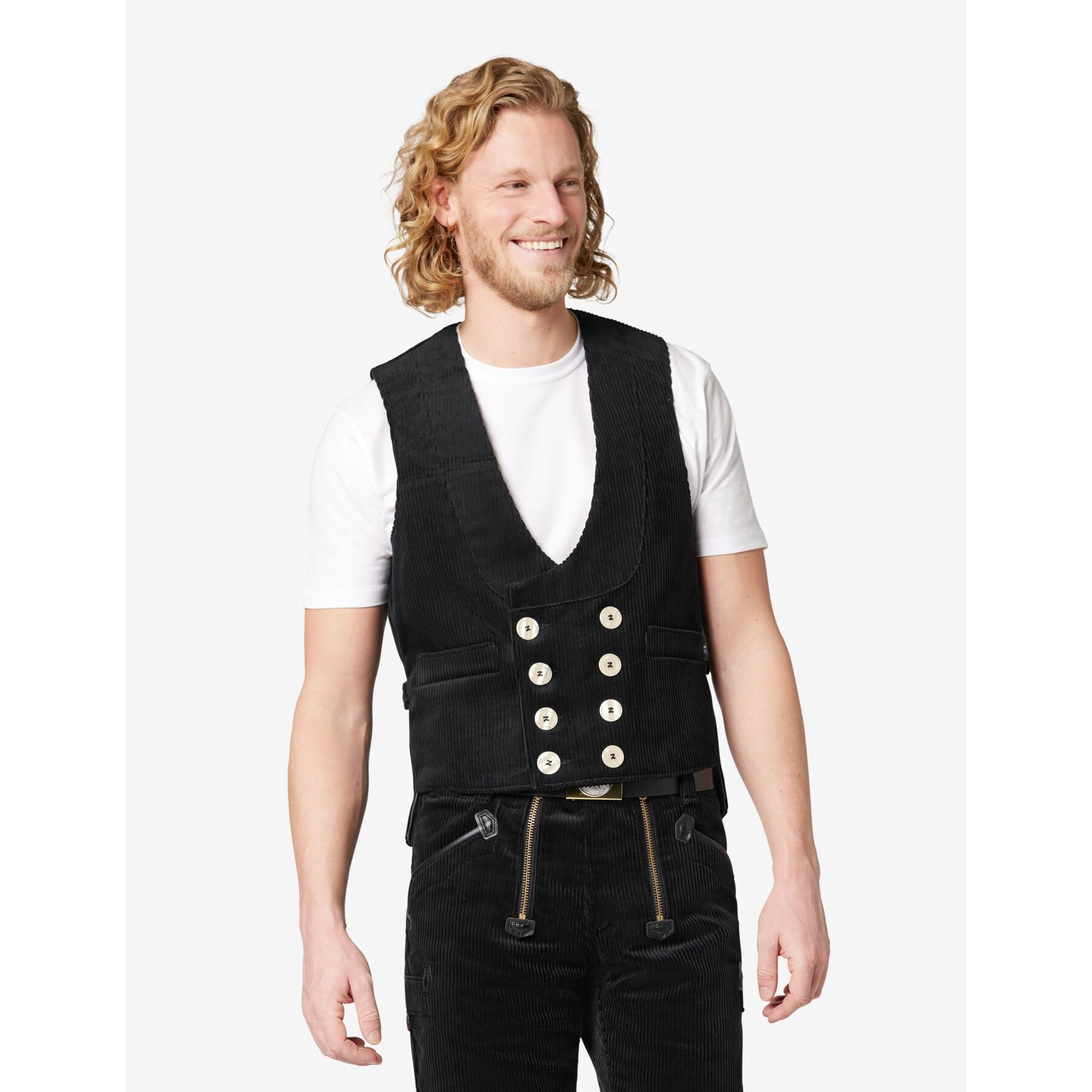 EMIL Zunftweste Trenkercord schwarz 58