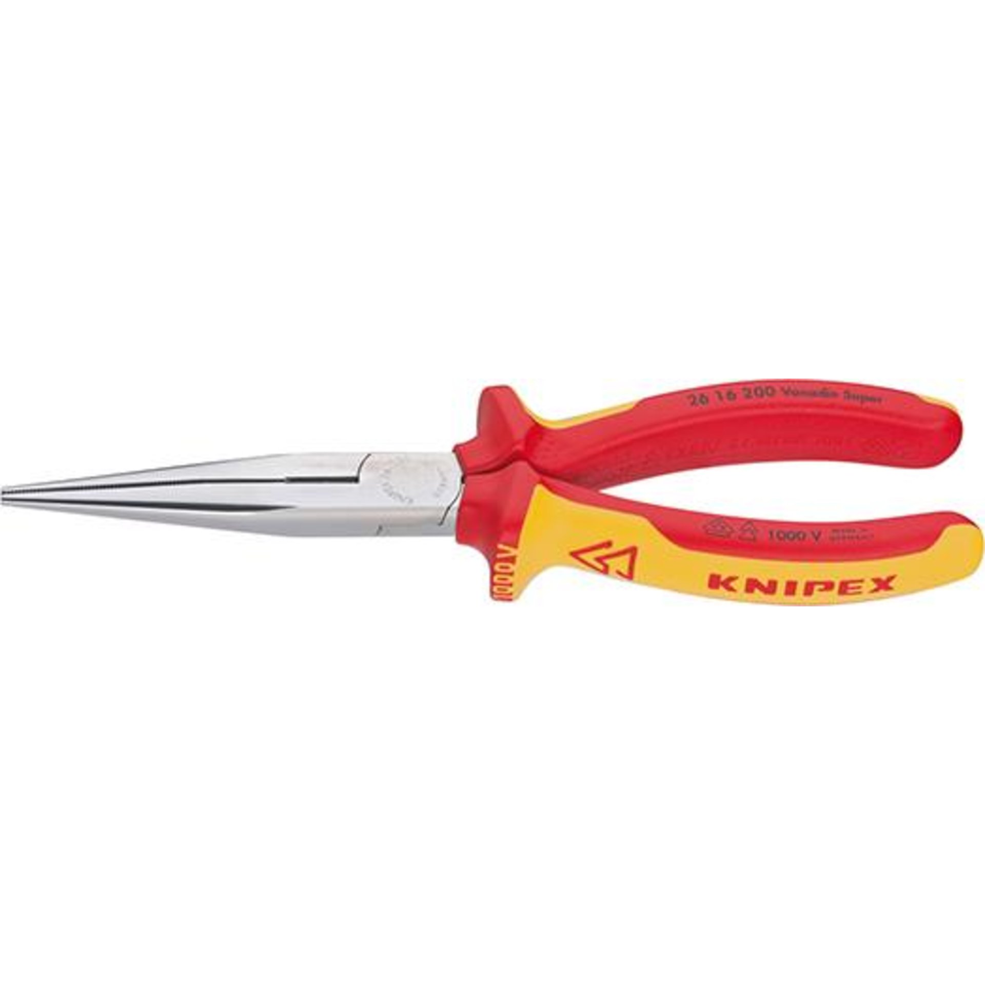 Storchschnabelzange VDE gerade mit Mehrkomponenten-Griffen 200mm KNIPEX