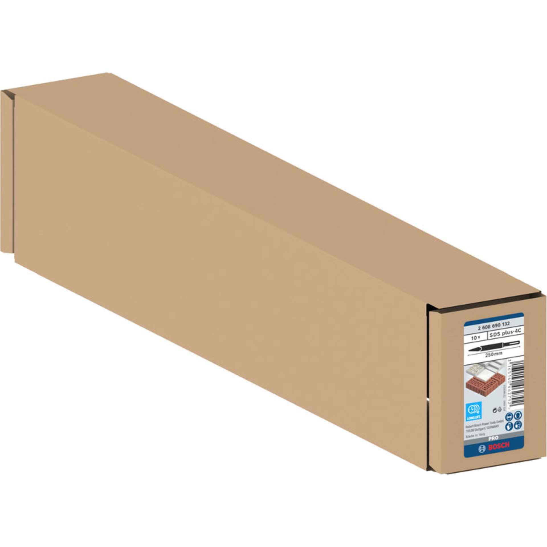 PRO SDS plus-4C Spitzmeißel-Set, 250 mm, 10-tlg.