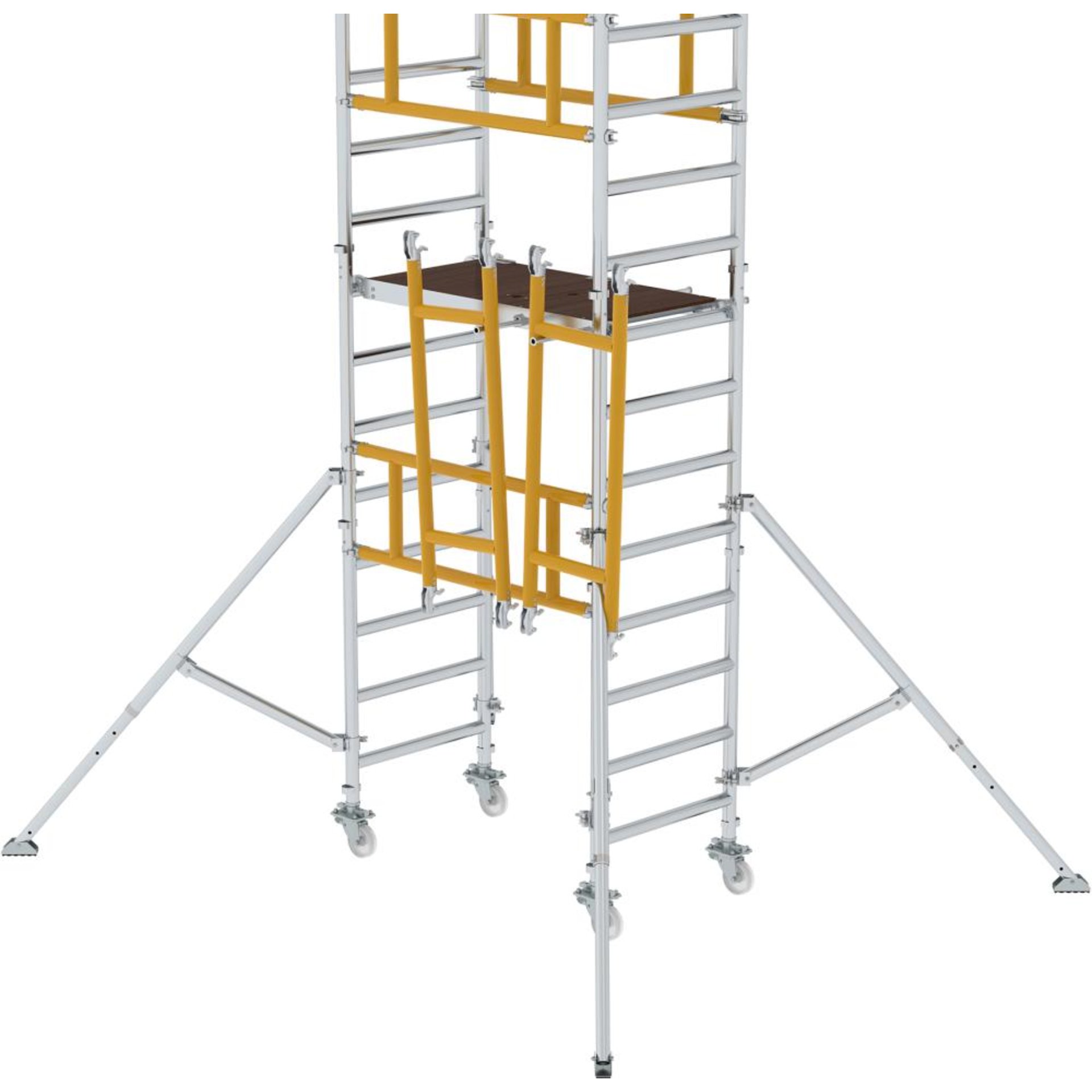 Ein-Personen-Gerüst Plattform B1200xT600 mm Plattformhöhe 1,10 m Arbeitshöhe bis 3,10 m