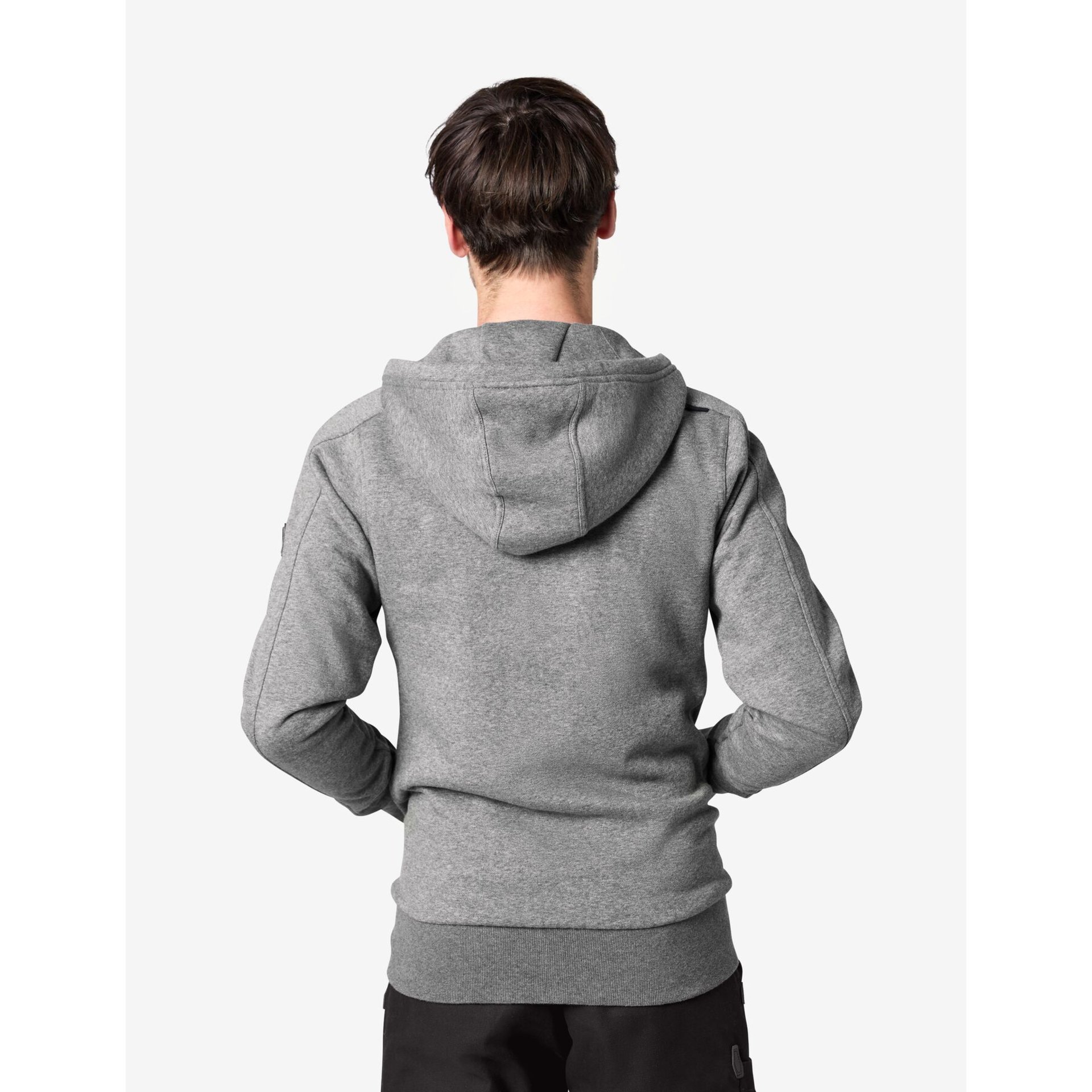 BENNO Sweater-Jacke mit Kapuze grau S