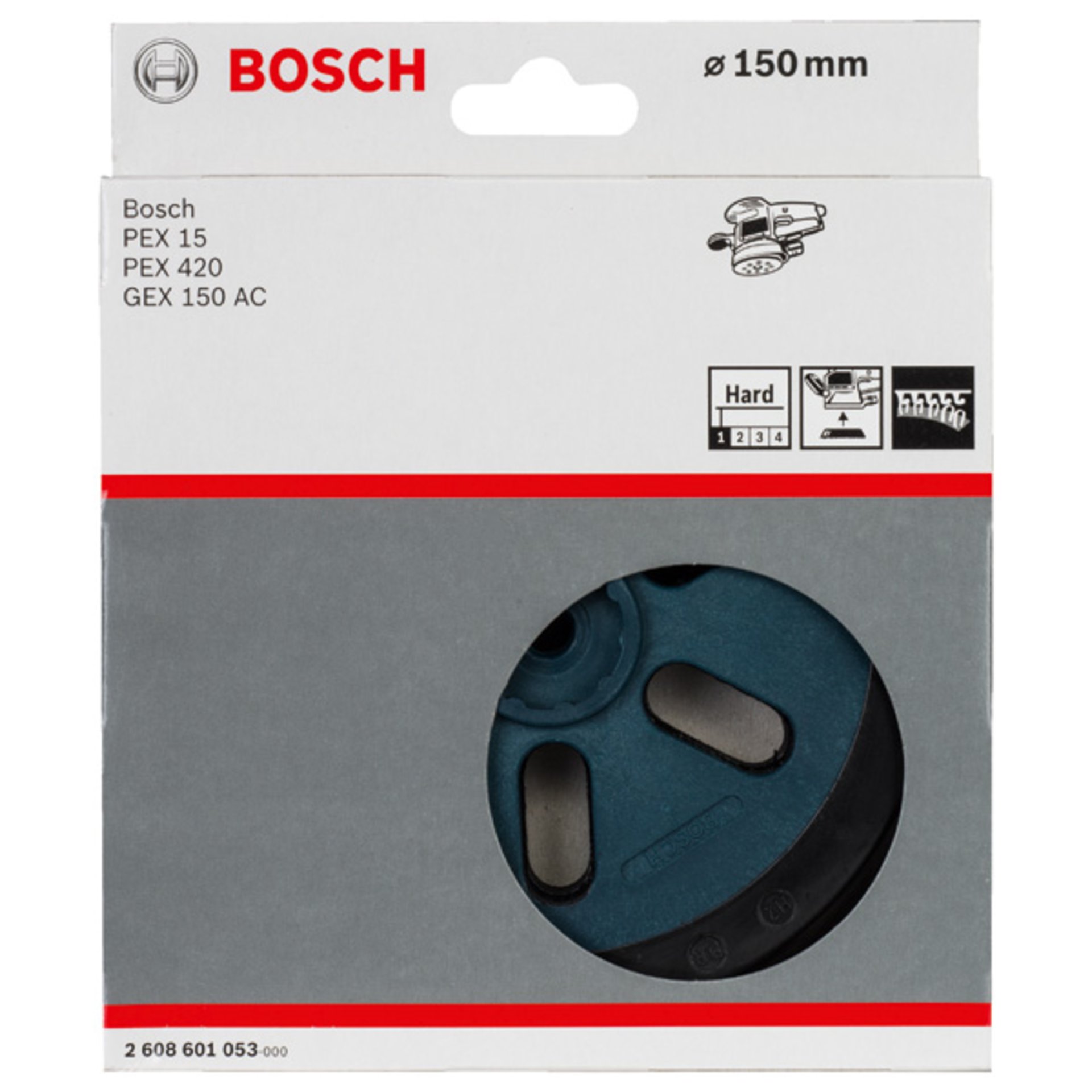 Schleifteller hart, 150 mm, für GEX 150 AC Professional, PEX 15 AE