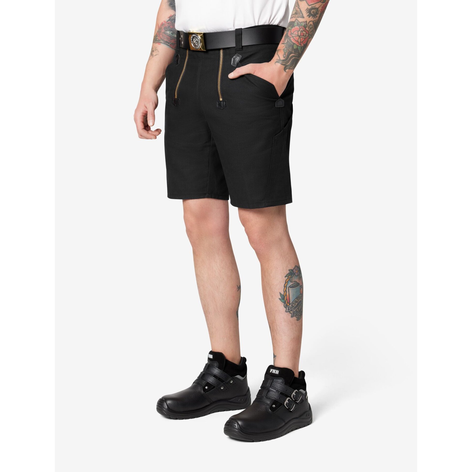 WIM Zunft-Shorts Rips-Moleskin schwarz 48