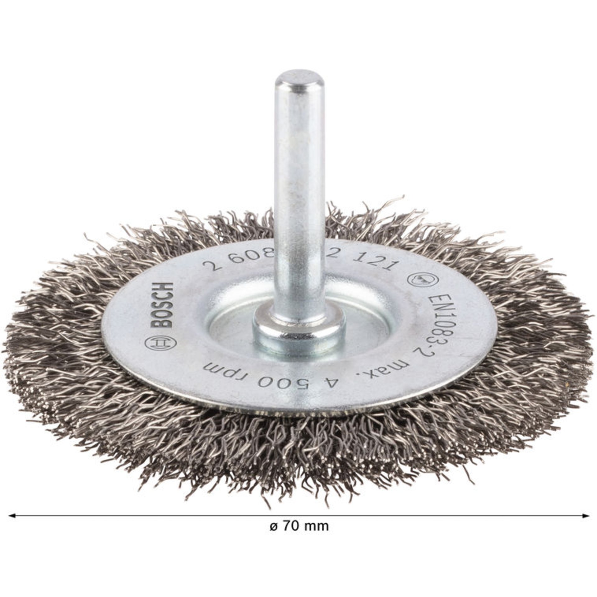 PRO Stainless Steel clean Scheibenbürste, gerader Schaft, 70 x 0,3 mm