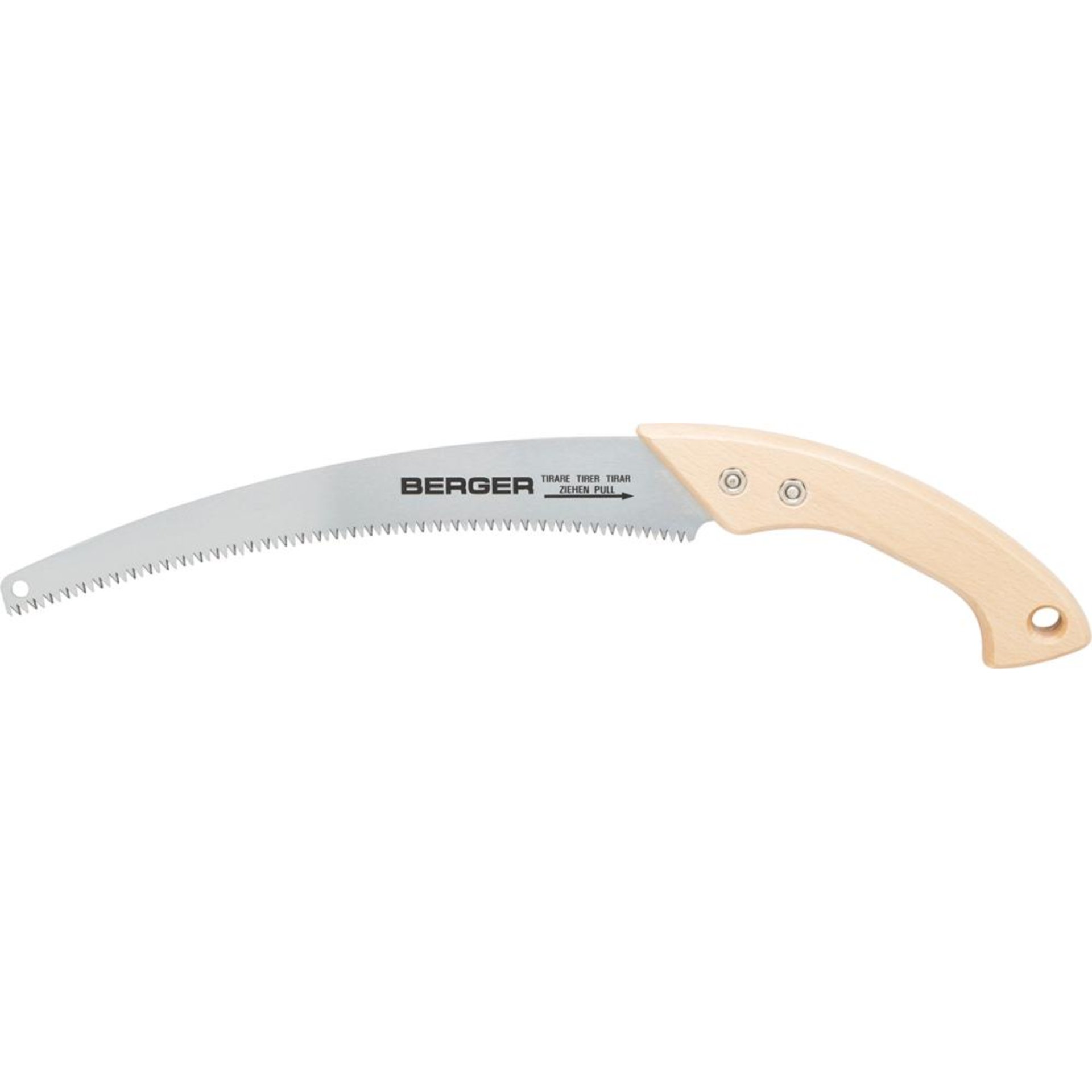 Berger-Gärtnersäge 330 mm m. Pistolengriff aus Holz, natur