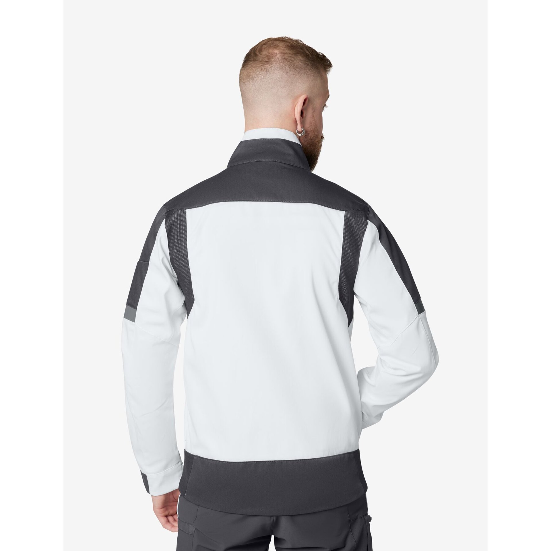 FRANK Arbeitsjacke Herren weiß-anthrazit M