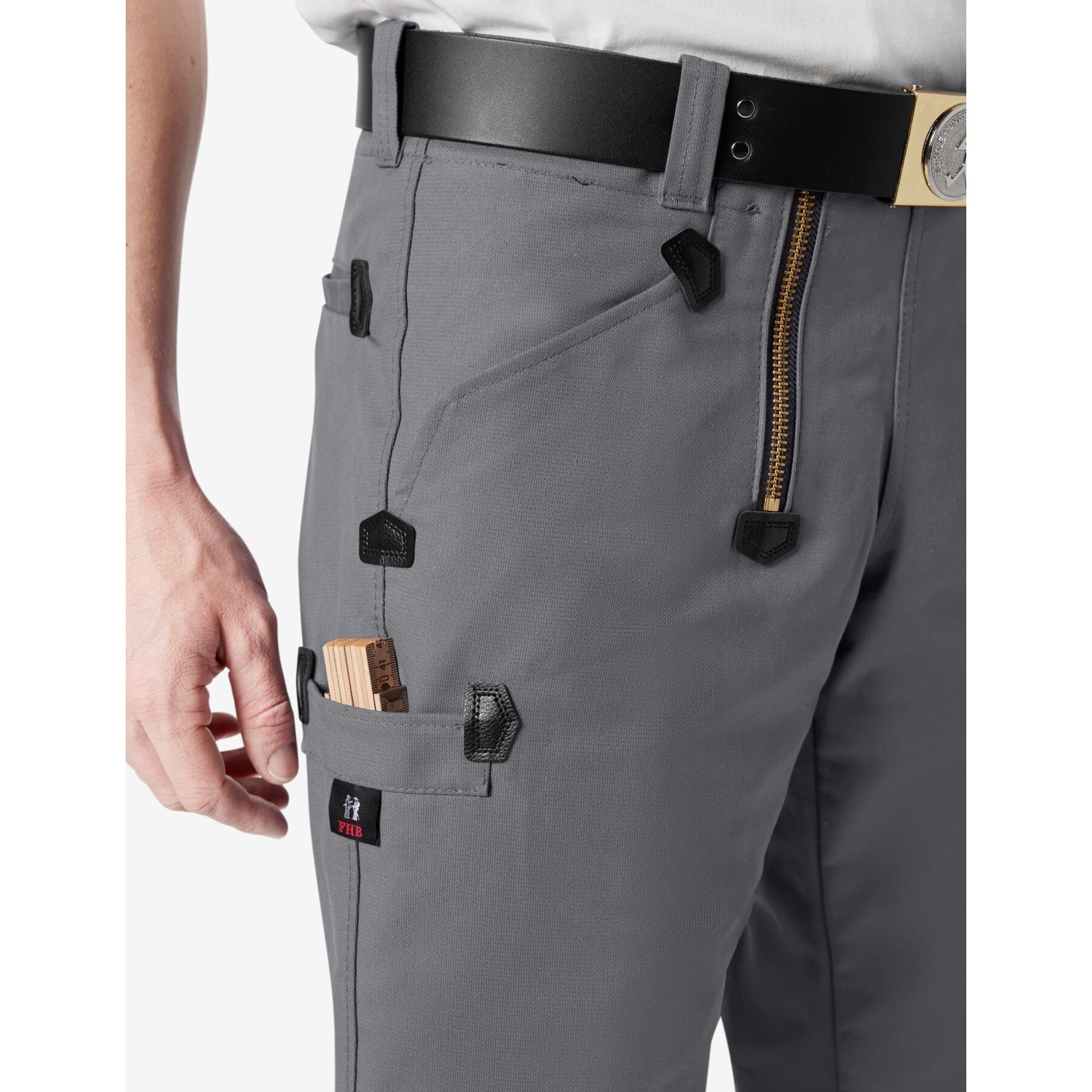 BOB Zunfthose Rips-Moleskin grau 27