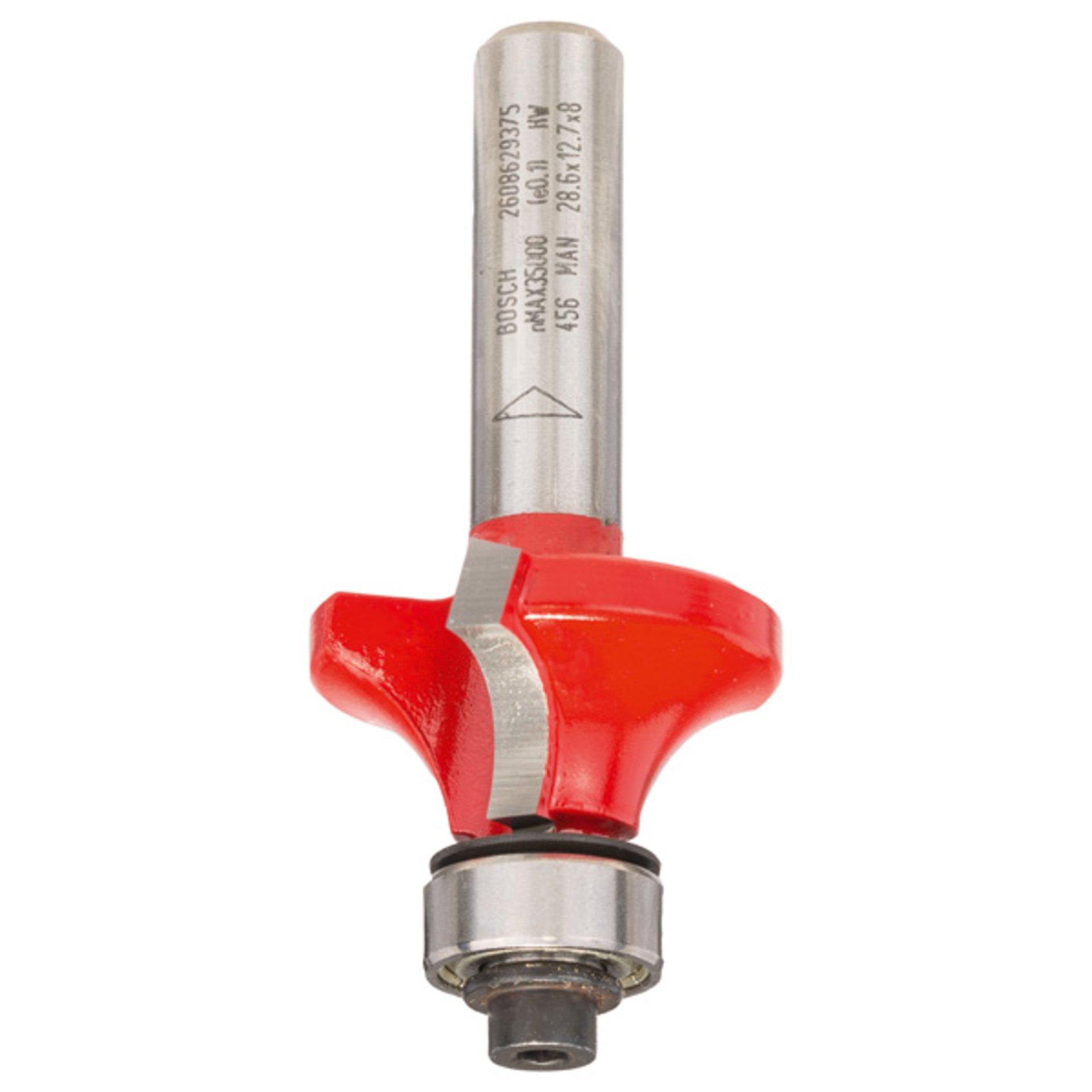 Abrundfräser Expert for Wood, 8 mm, D 28,6 mm, R1 8 mm, L 12,7 mm, G 55 mm