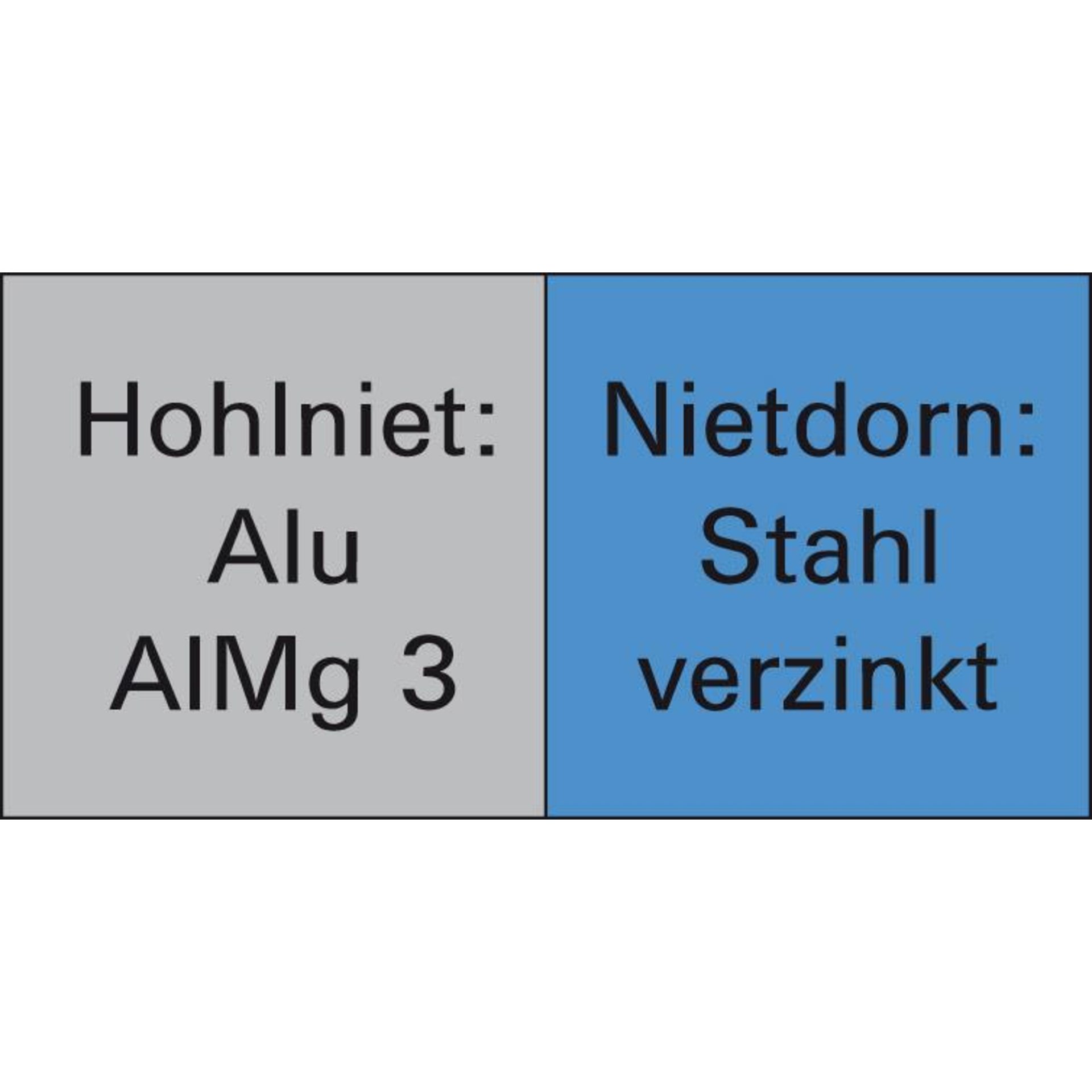 Blindniet Alu/Stahl Flachrundkopf 3,0x 4 mm Goebel