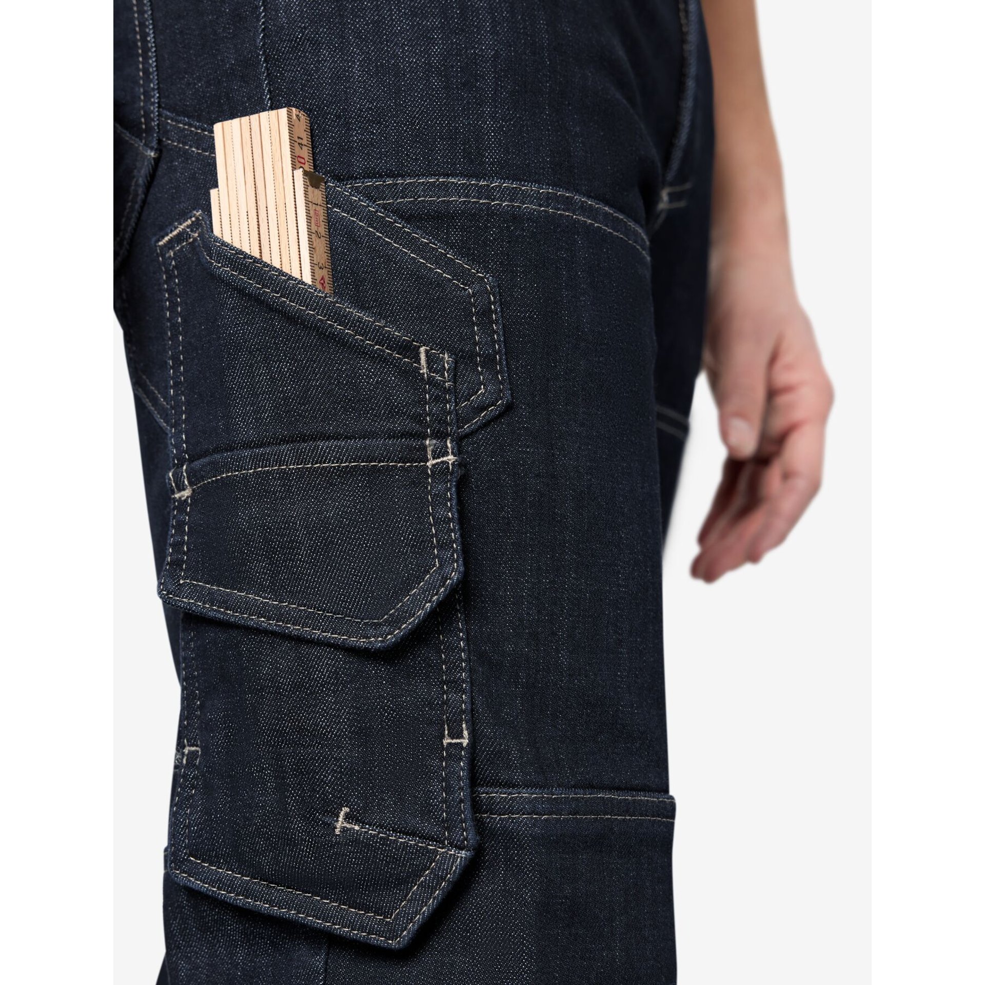 WILHELM Stretch-Jeans Arbeitshose schwarzblau 54