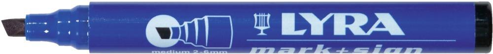 Lyra Filzschreiber blau 1112-6mm Keilspitze