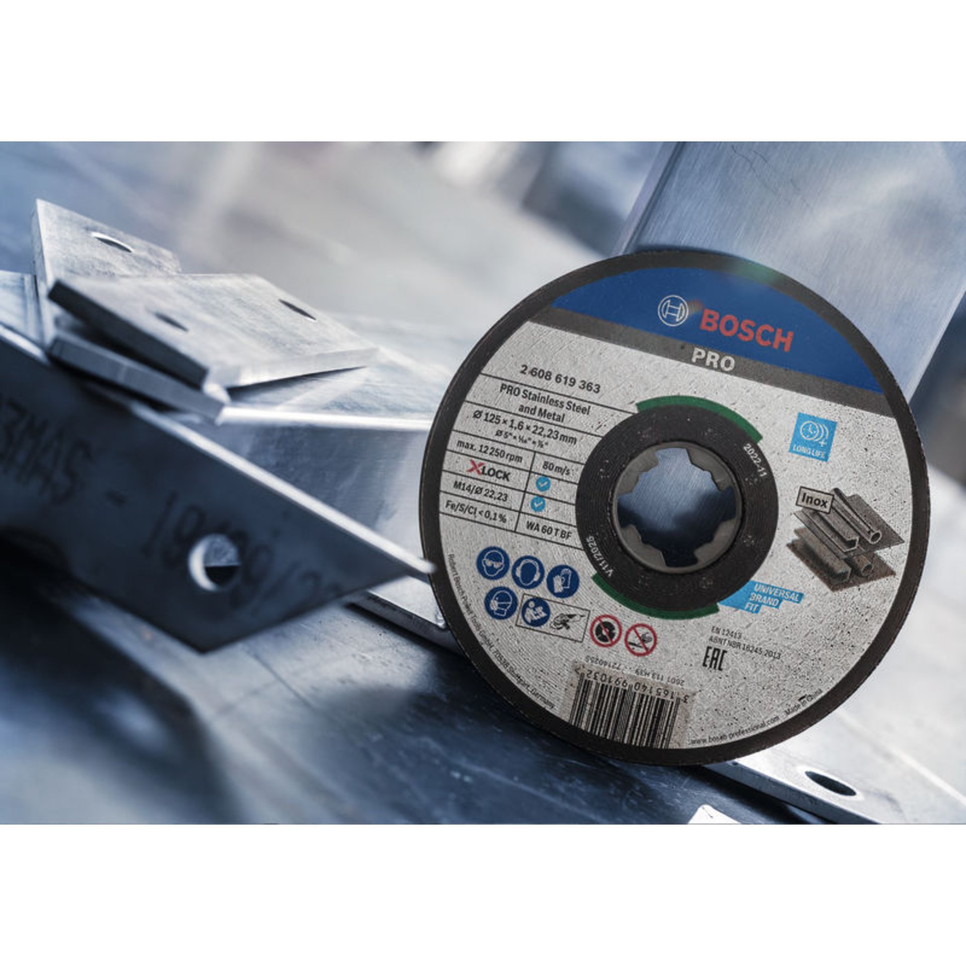 PRO Stainless Steel and Metal X-Lock Trennscheibe, 125x1.6x22.23 mm, ger. 10tlg