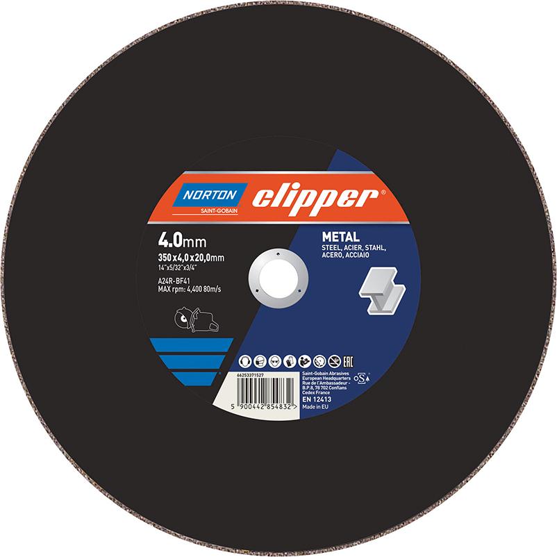 NORTON clipper Trennscheibe Metall A24R-350x4.0x20mm NORTON clipper Trennscheibe Metall A24R-350x4.0x20mm