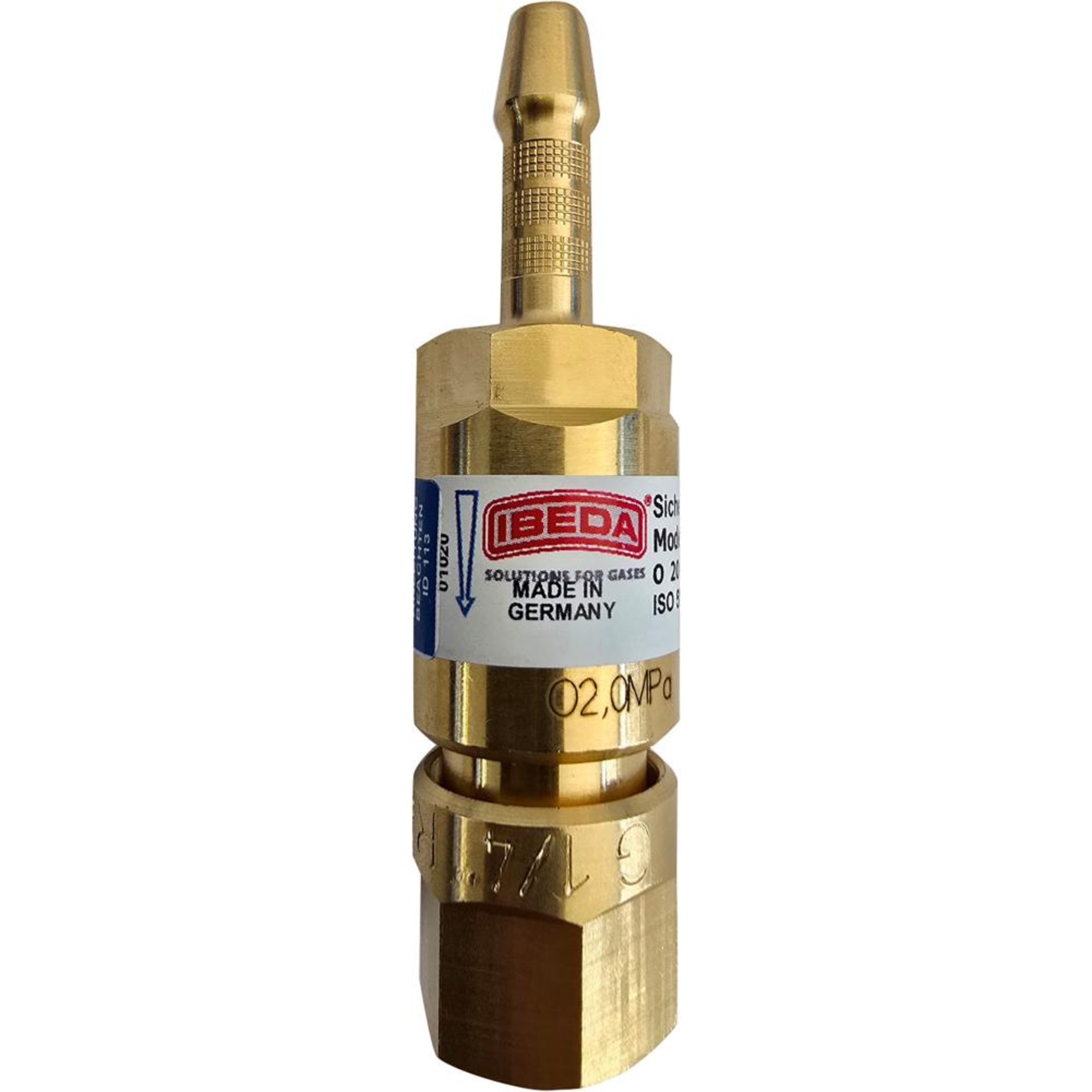 Sicherheitseinrichtung Tülle 6,3 mm, G 1/4" R