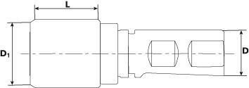 Format Gewindeschnellwechsel- Futter für Synchro 25mm M3-8 ER16  EX
