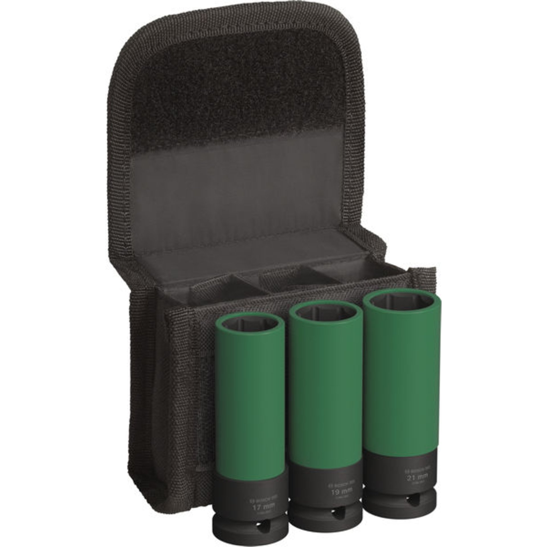 PRO Impact Steckschlüssel-Set mit PET-Abdeckungen, 1/2", extra tief, 3-tlg
