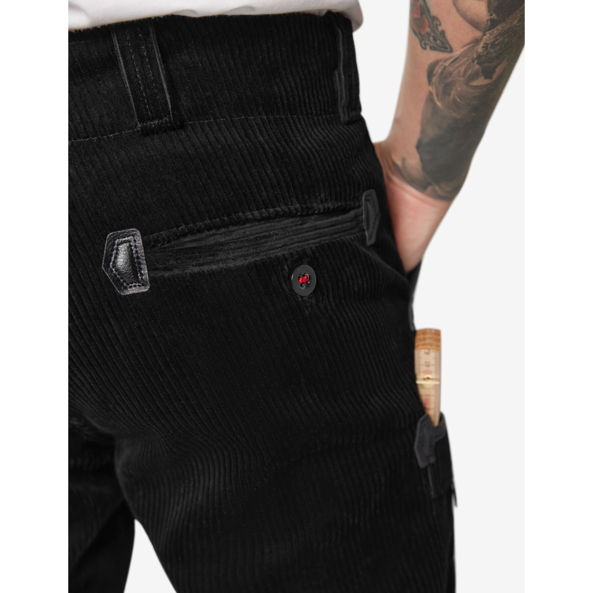 PETER Zunfthose Trenkercord Dreidraht schwarz 50