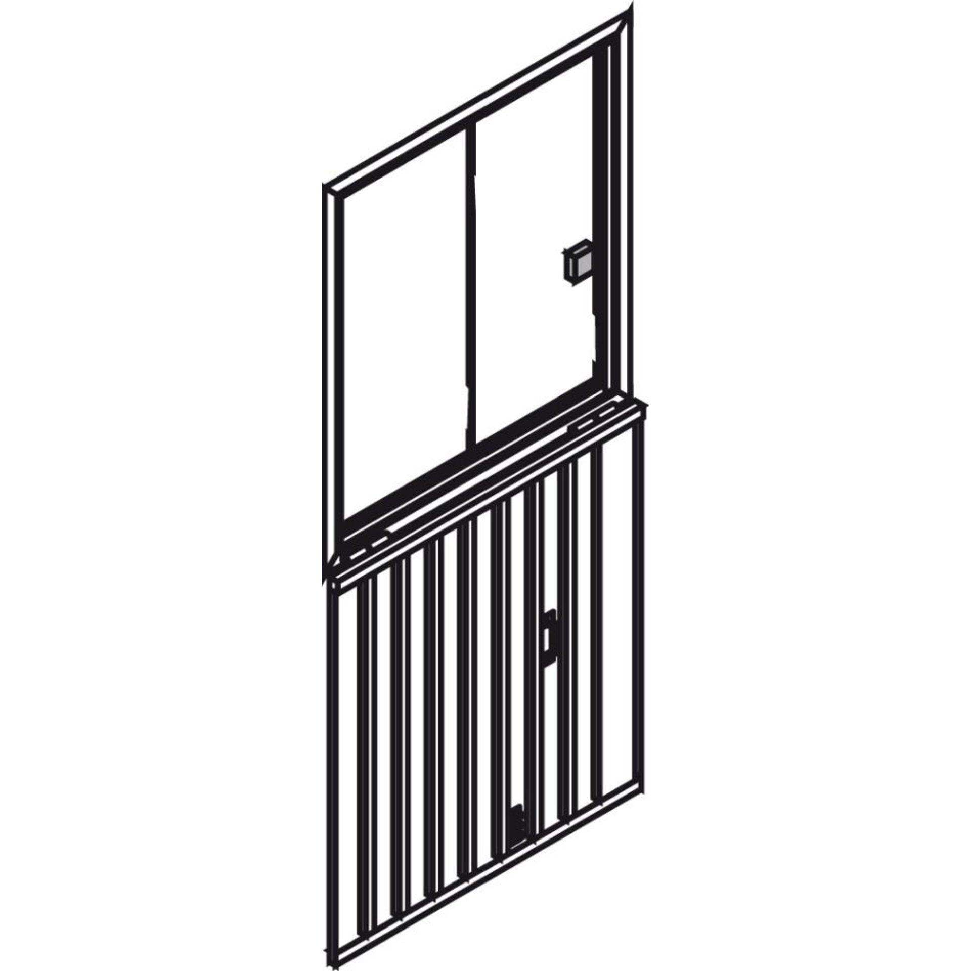 Alu-Schiebefenster