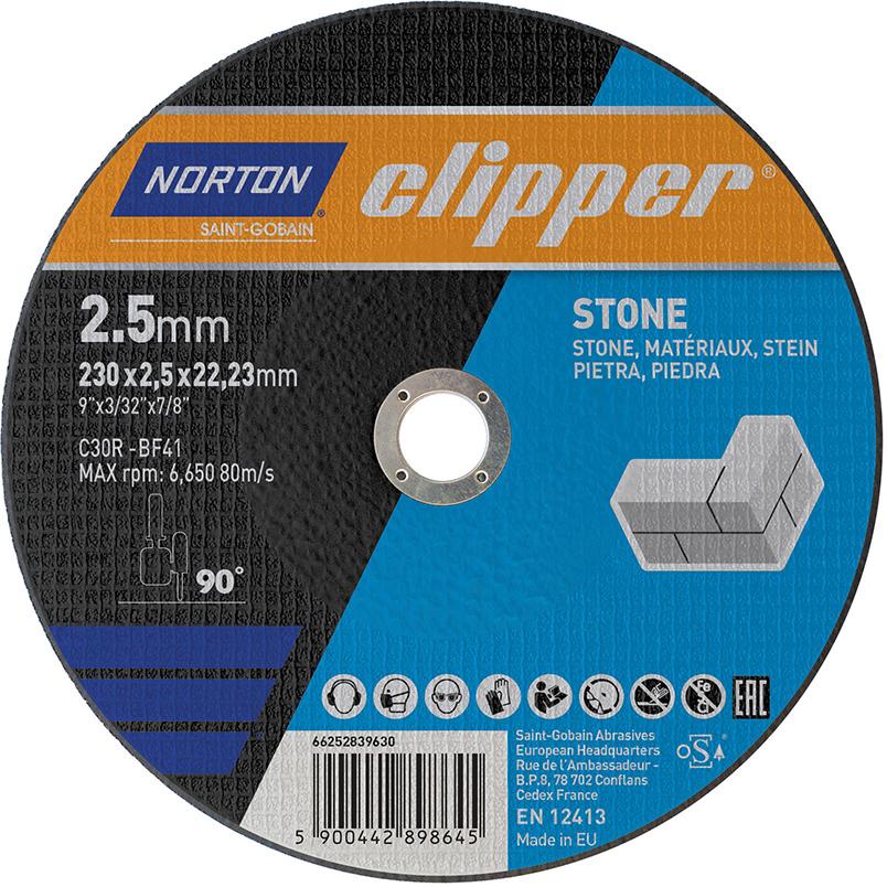 NORTON clipper Trennscheibe Stein C30R-230x2.5x22.23mm