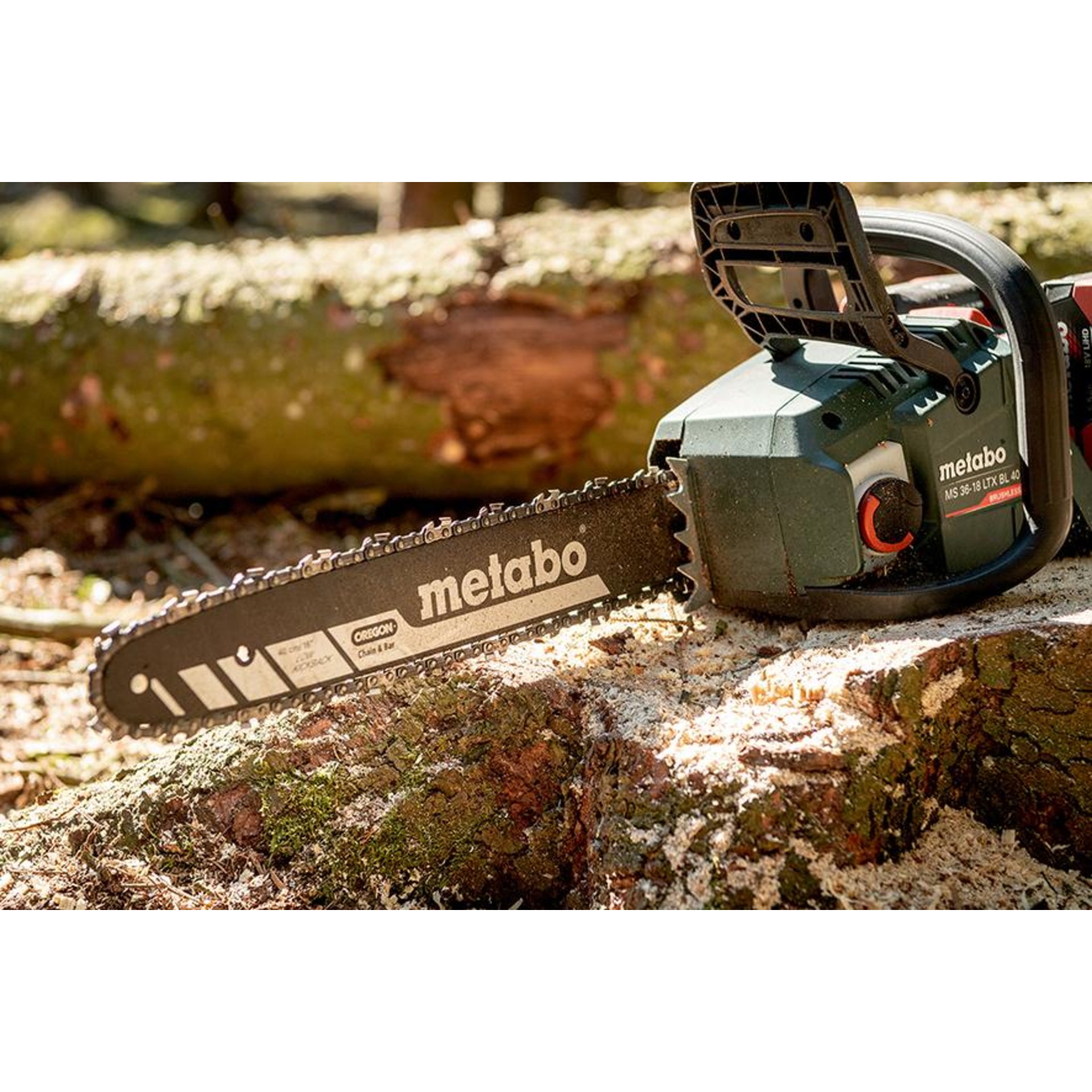 Akku-Kettensäge solo MS 36-18 LTX BL 40 Metaboohne Akku ohne Ladegerät Karton