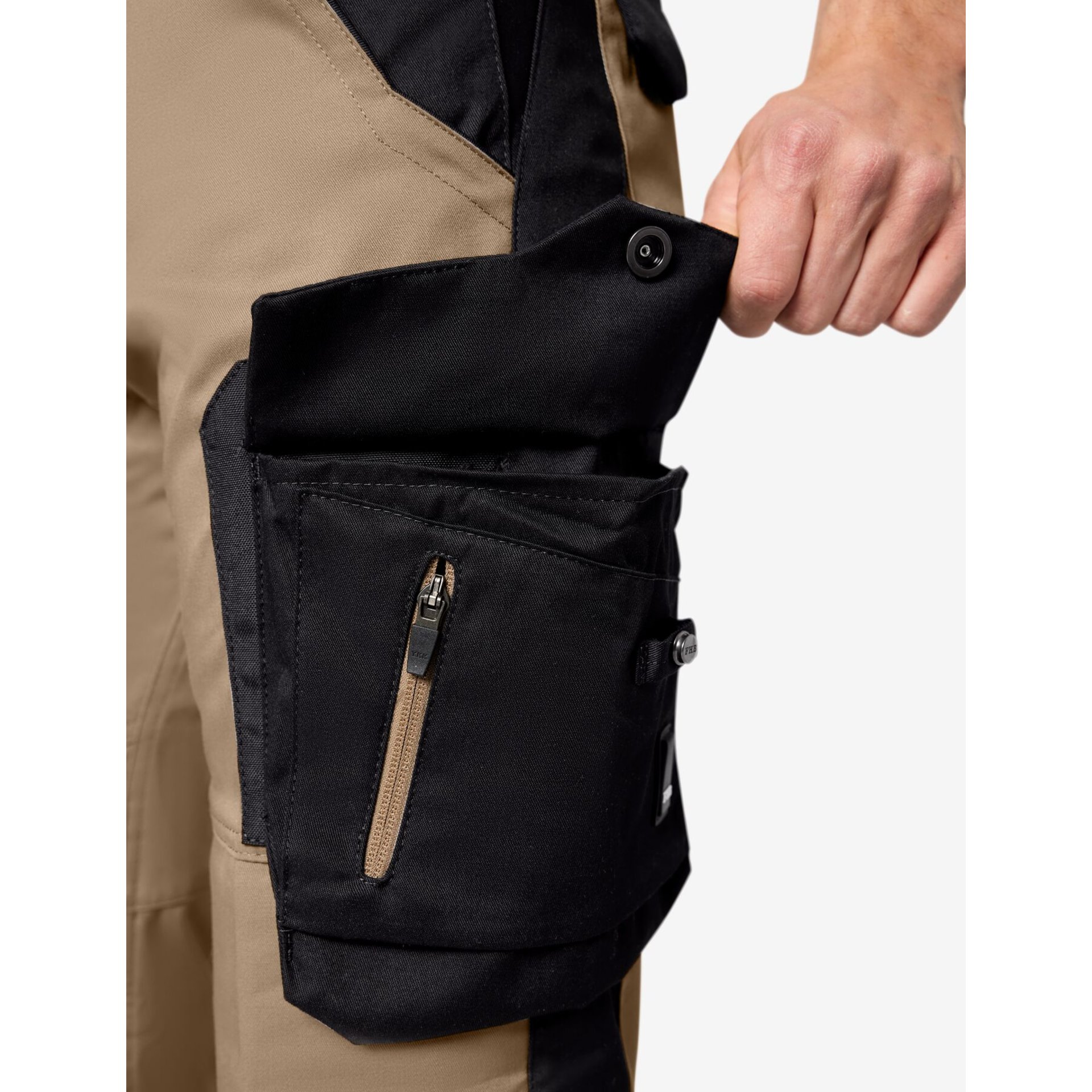 PASCAL Latzhose beige-schwarz 88