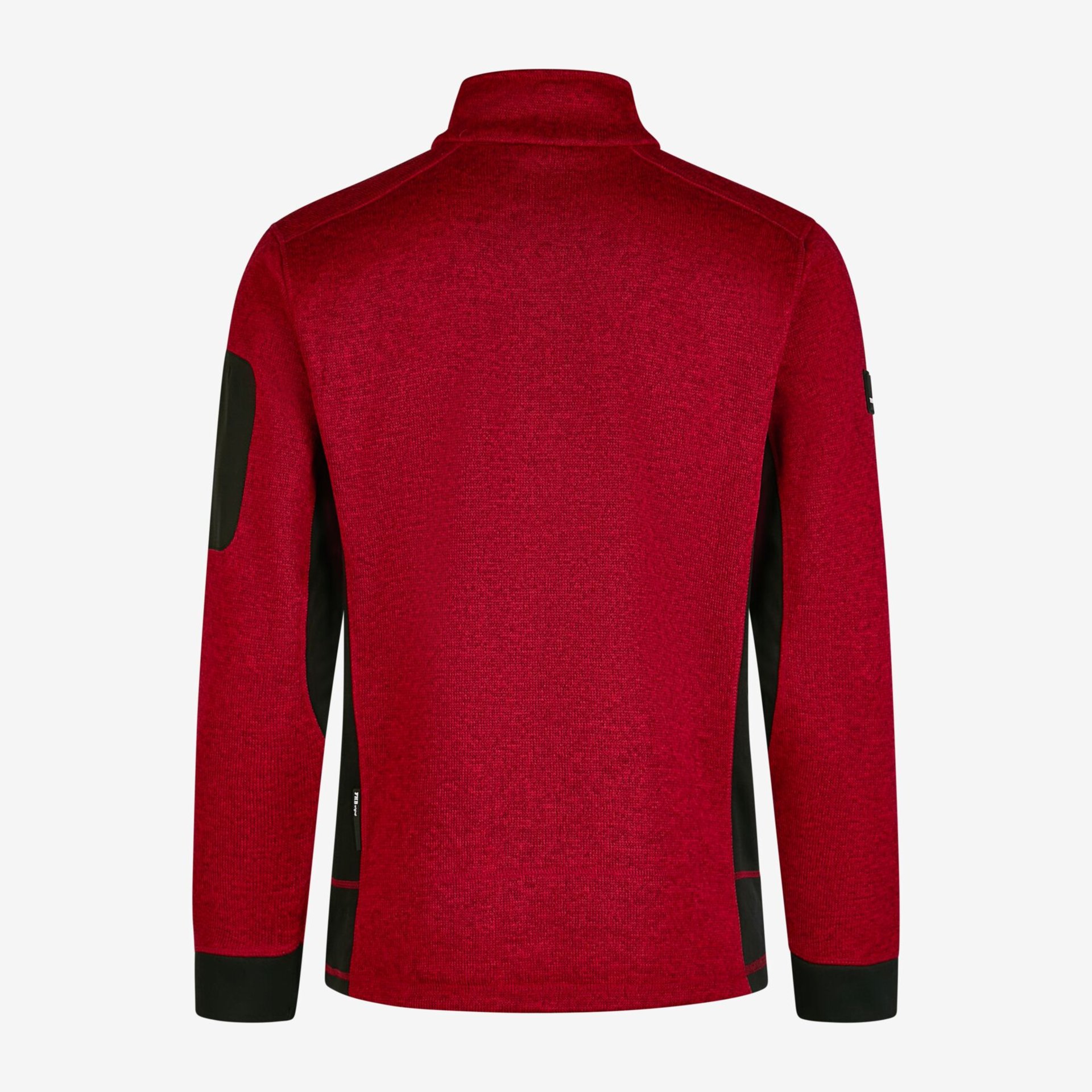 CHRISTOPH Strick-Fleece-Jacke Herren rot-schwarz M