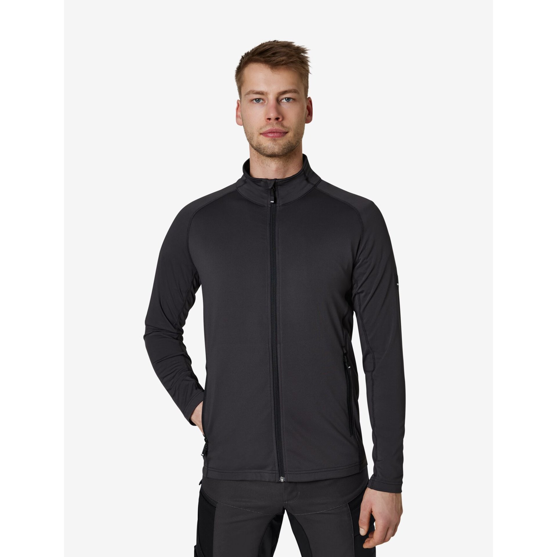 KUNO Jersey-Fleecejacke anthrazit 2XL