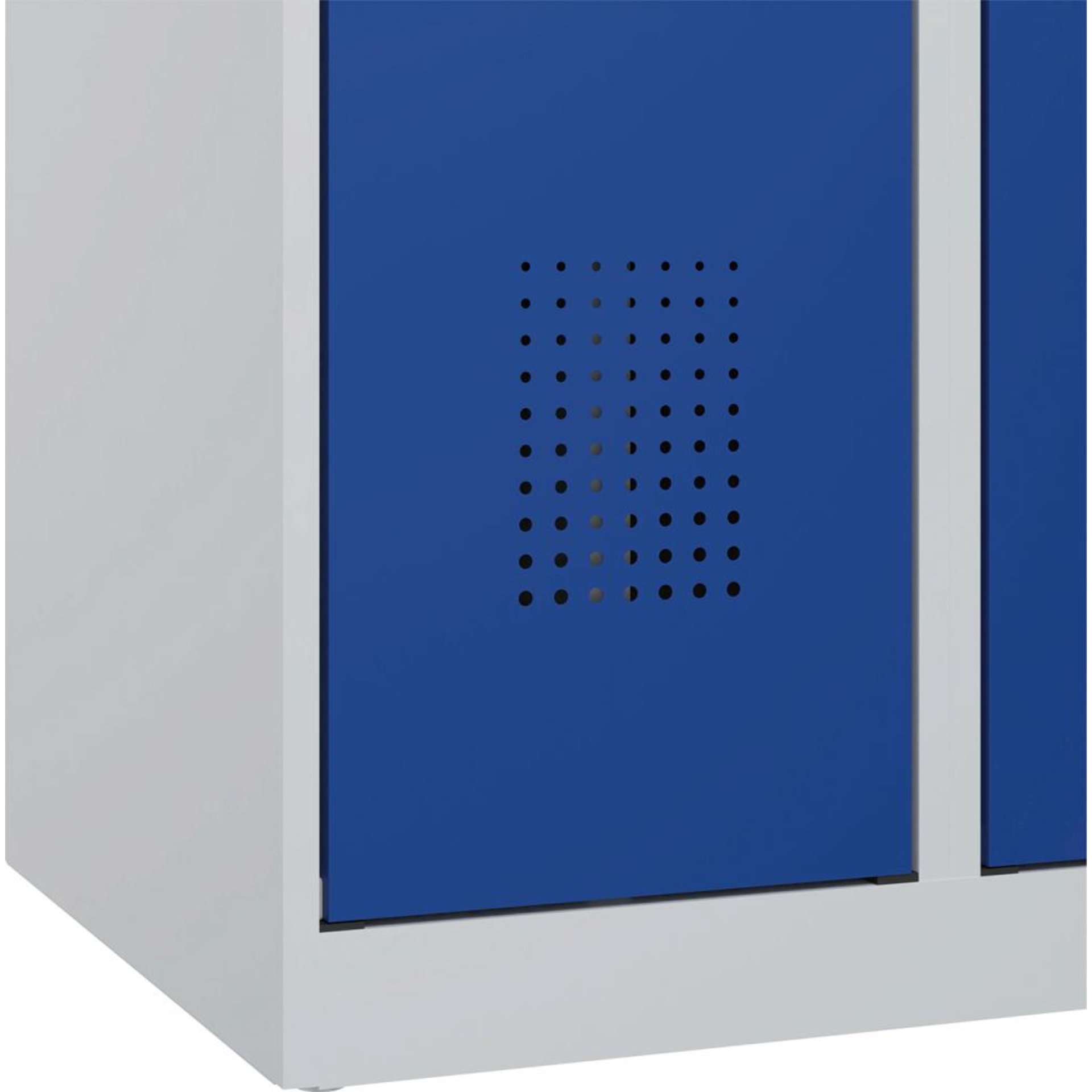 S/W-Gard.-Schrank EVOLO bodenstehend RAL 7035/7016, 2 Abteile B600xT500xH1850mm