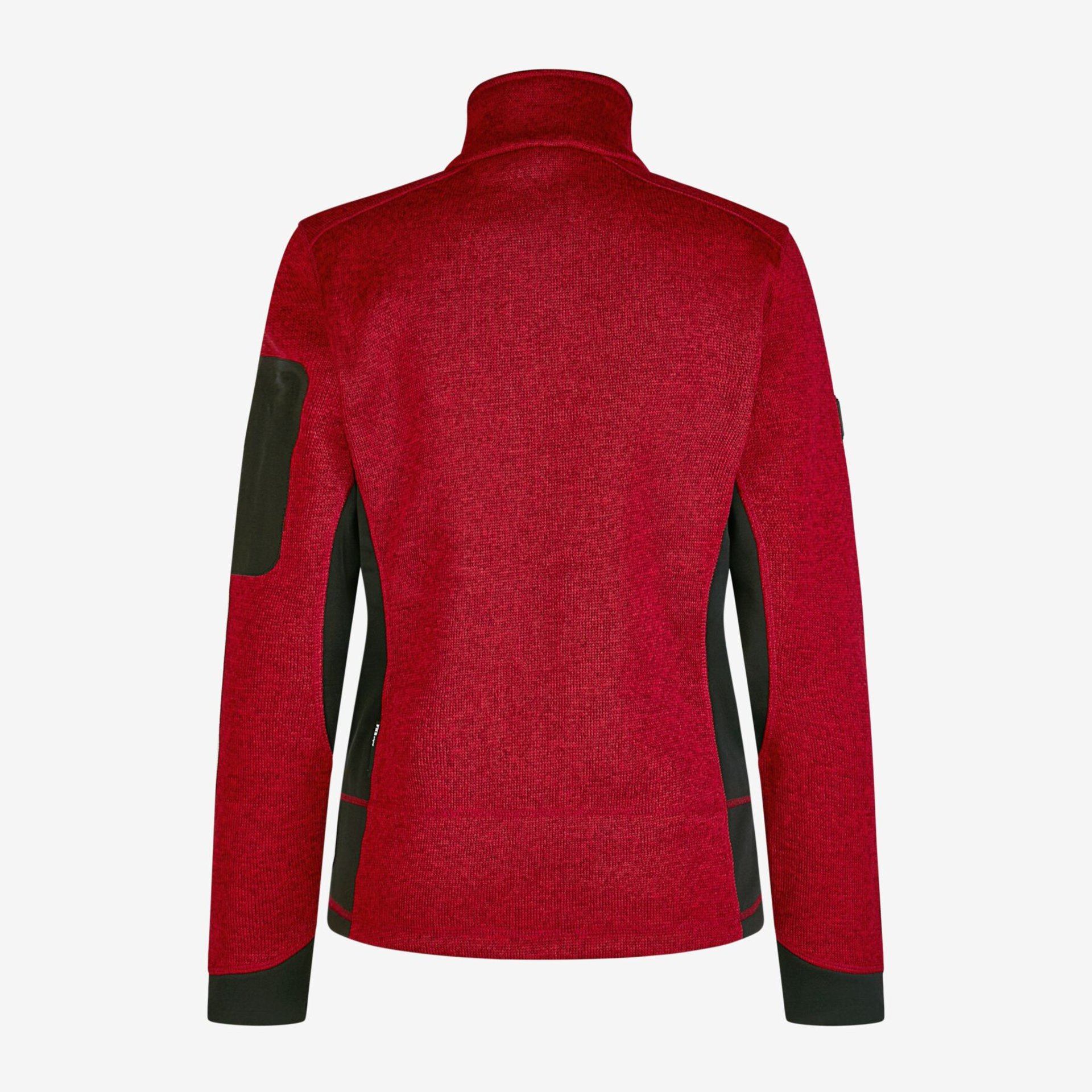 MARIEKE Strick-Fleece-Jacke Damen rot-schwarz 3XL