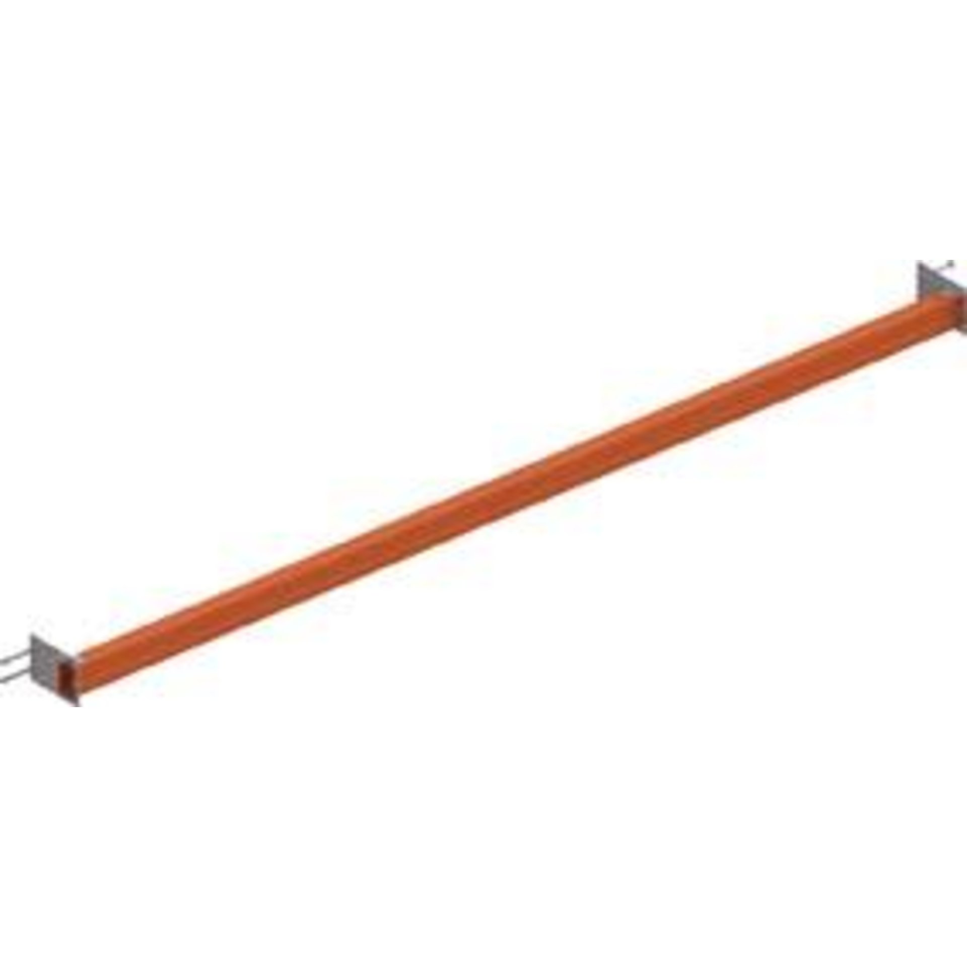 Schwere Durchschubsicherung, RAL 2001 rotorange