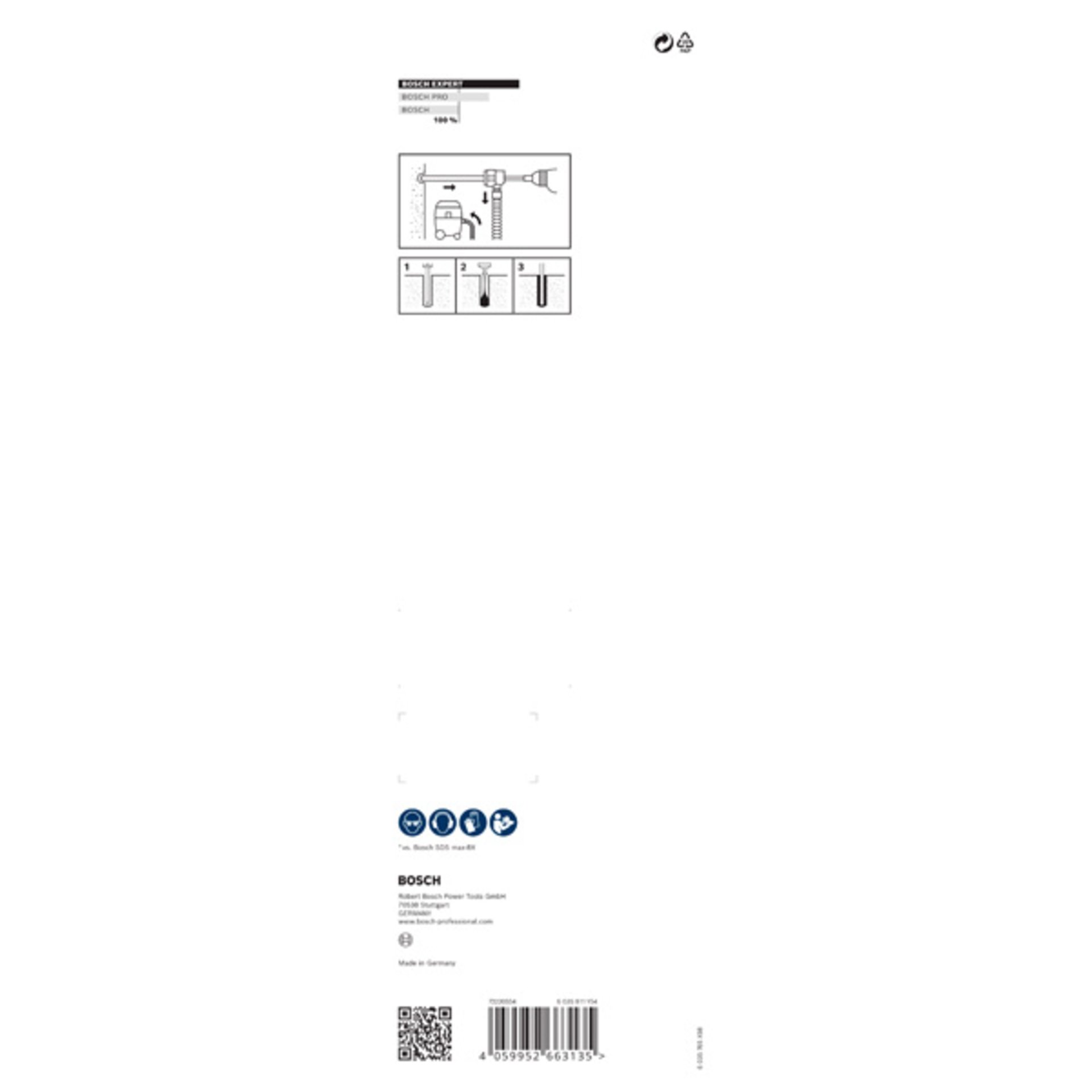 EXPERT SDS Clean max-8X Hammerbohrer-Set, 20 x 400 x 650 mm