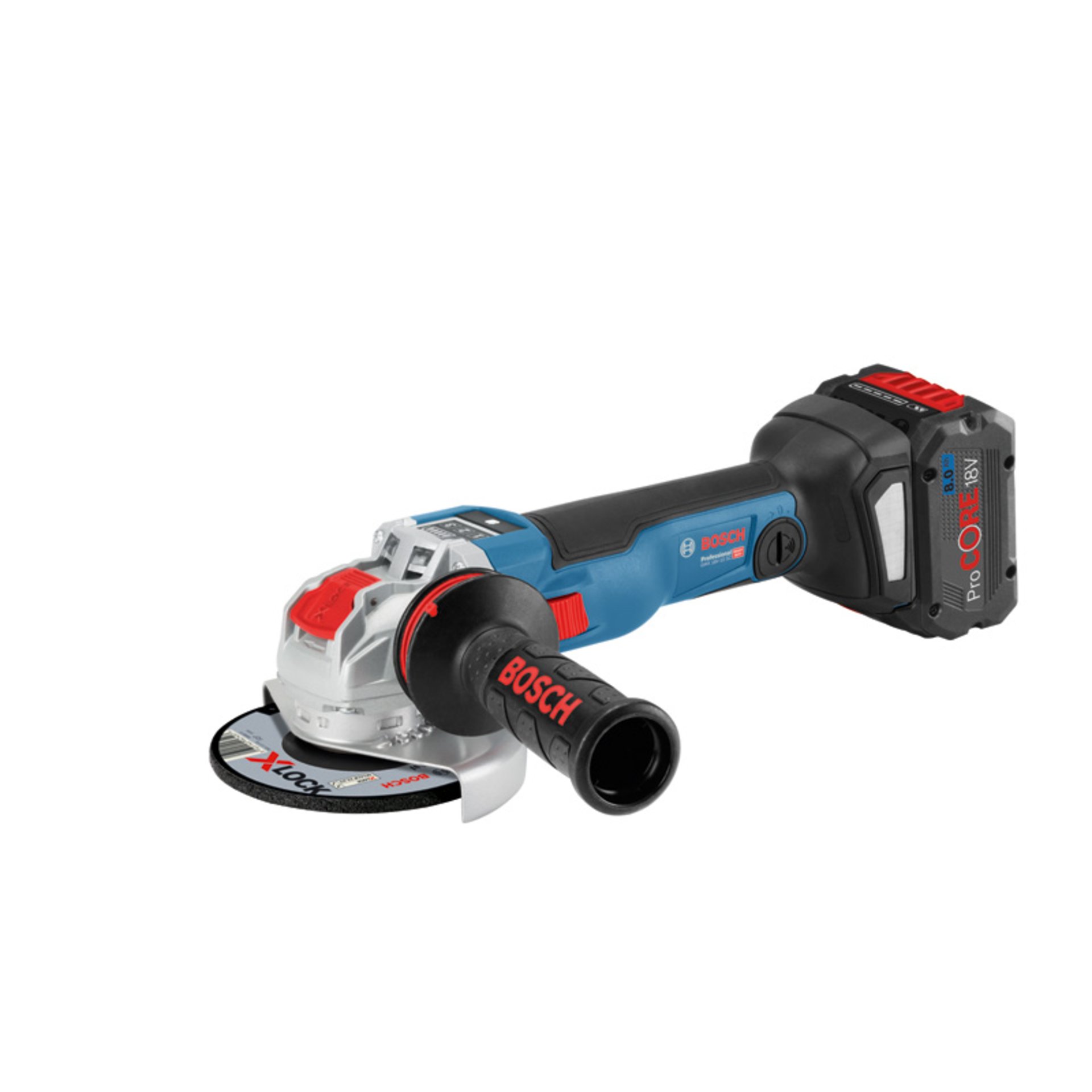Akku-Winkelschleifer mit X-LOCK GWX 18V-10 SC in L-BOXX