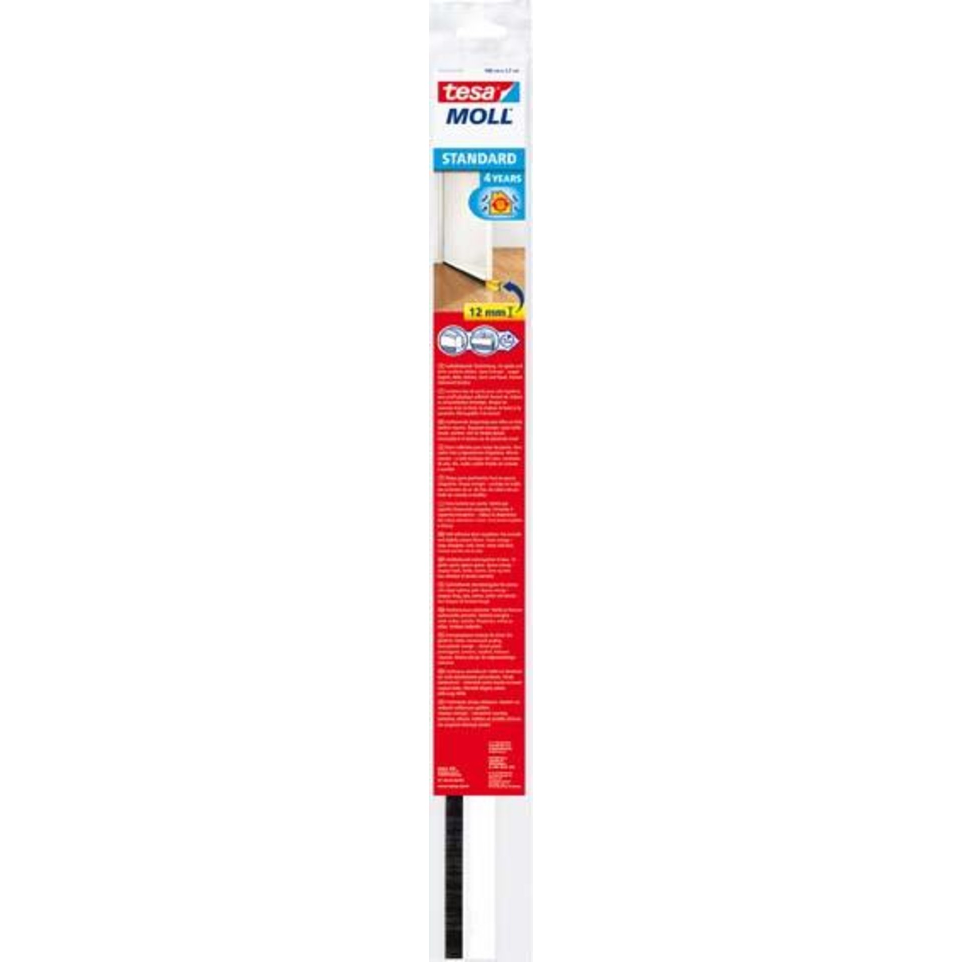 Tür-Dichtung 5433 weiß bis 12mm Spalte tesa