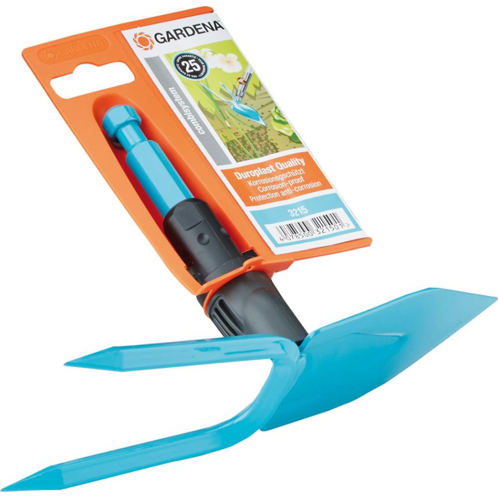 CS.-Gartenhacke herzform 7 cm breit, 2 Zinken Gardena