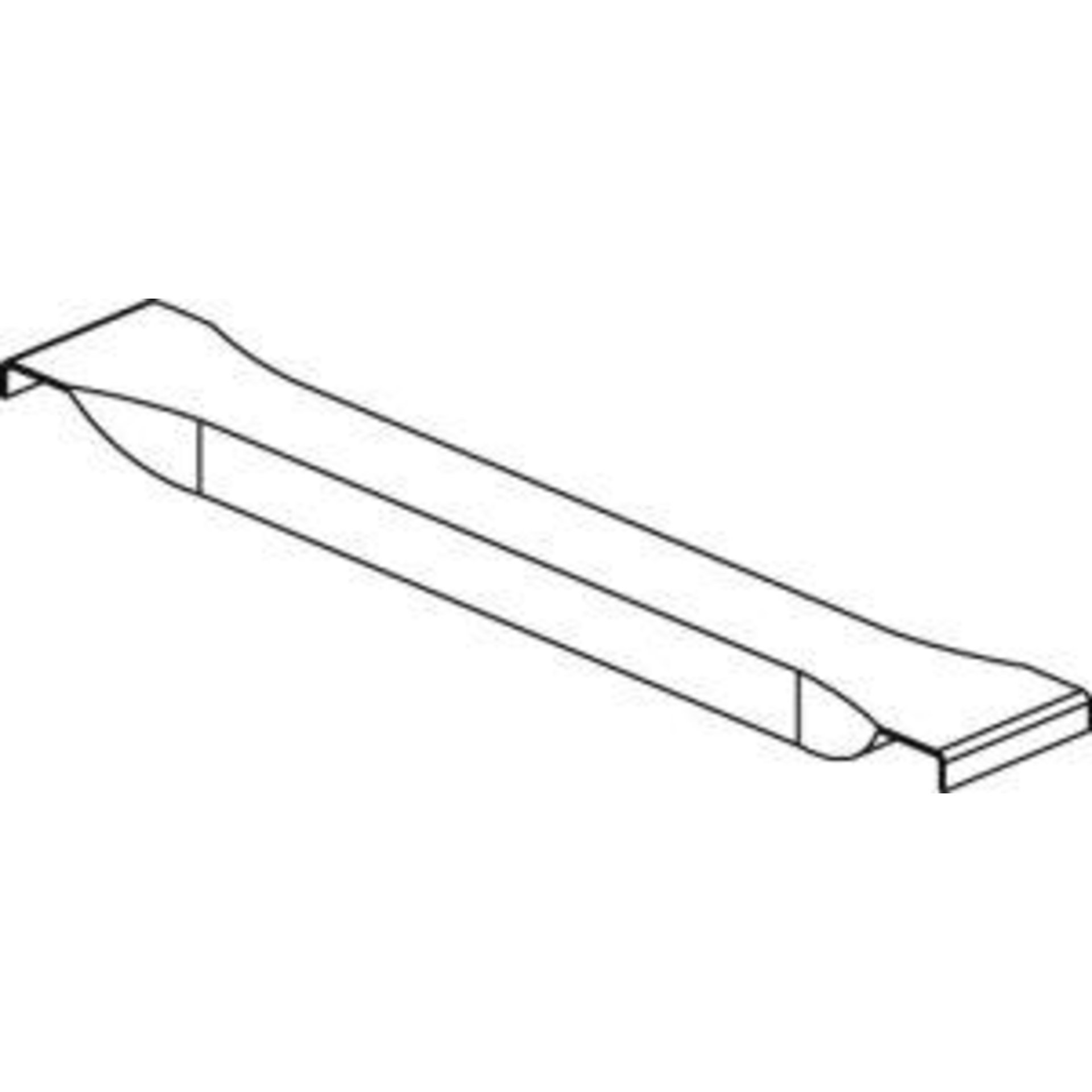Tiefenauflage verzinkt für Regaltiefe 1100 mm Tragkraft 1100kg p.Paar Meta MULTIPAL