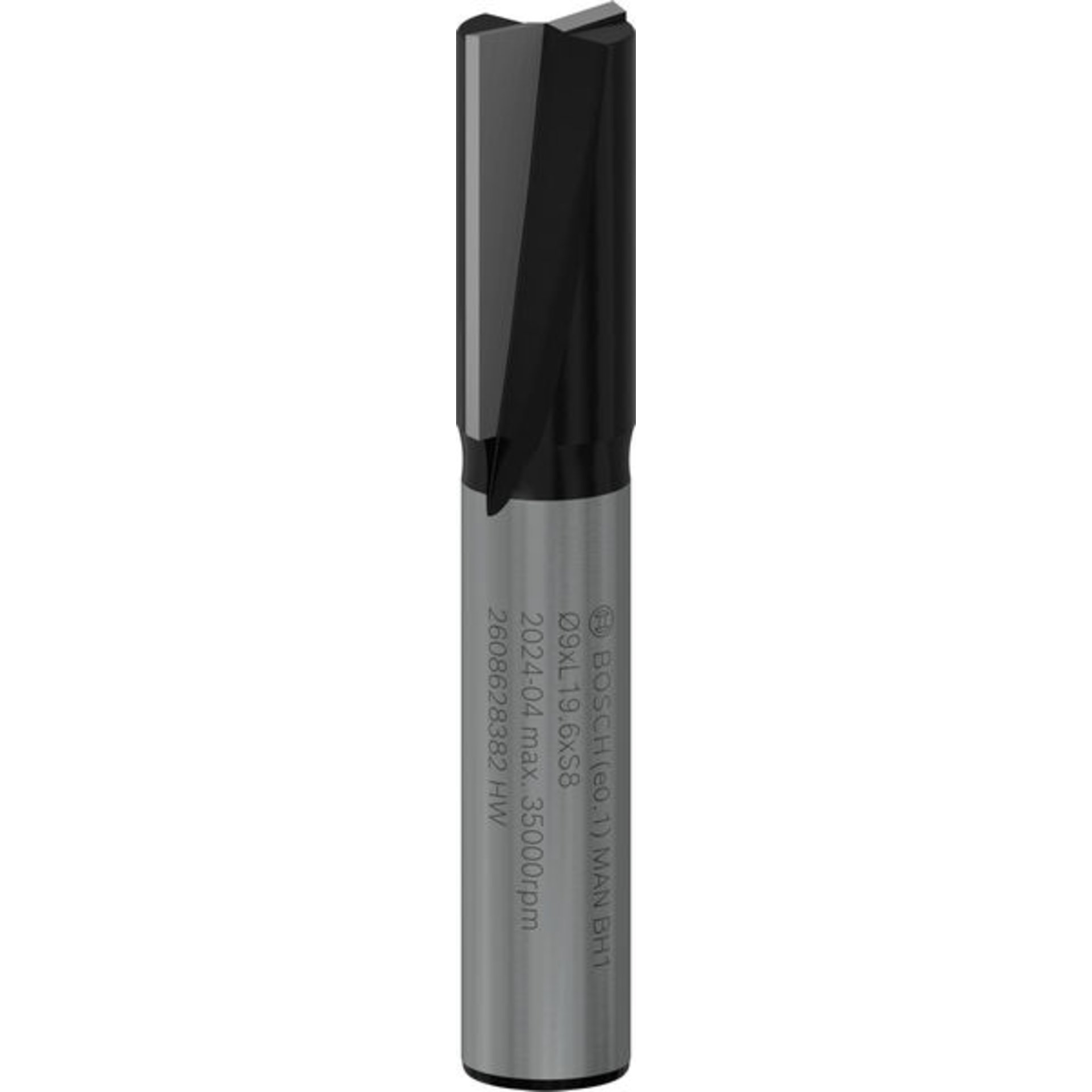 PRO Nutfräser, zweischneidig, Ø 9 x L 19,6, Schaft 8 mm