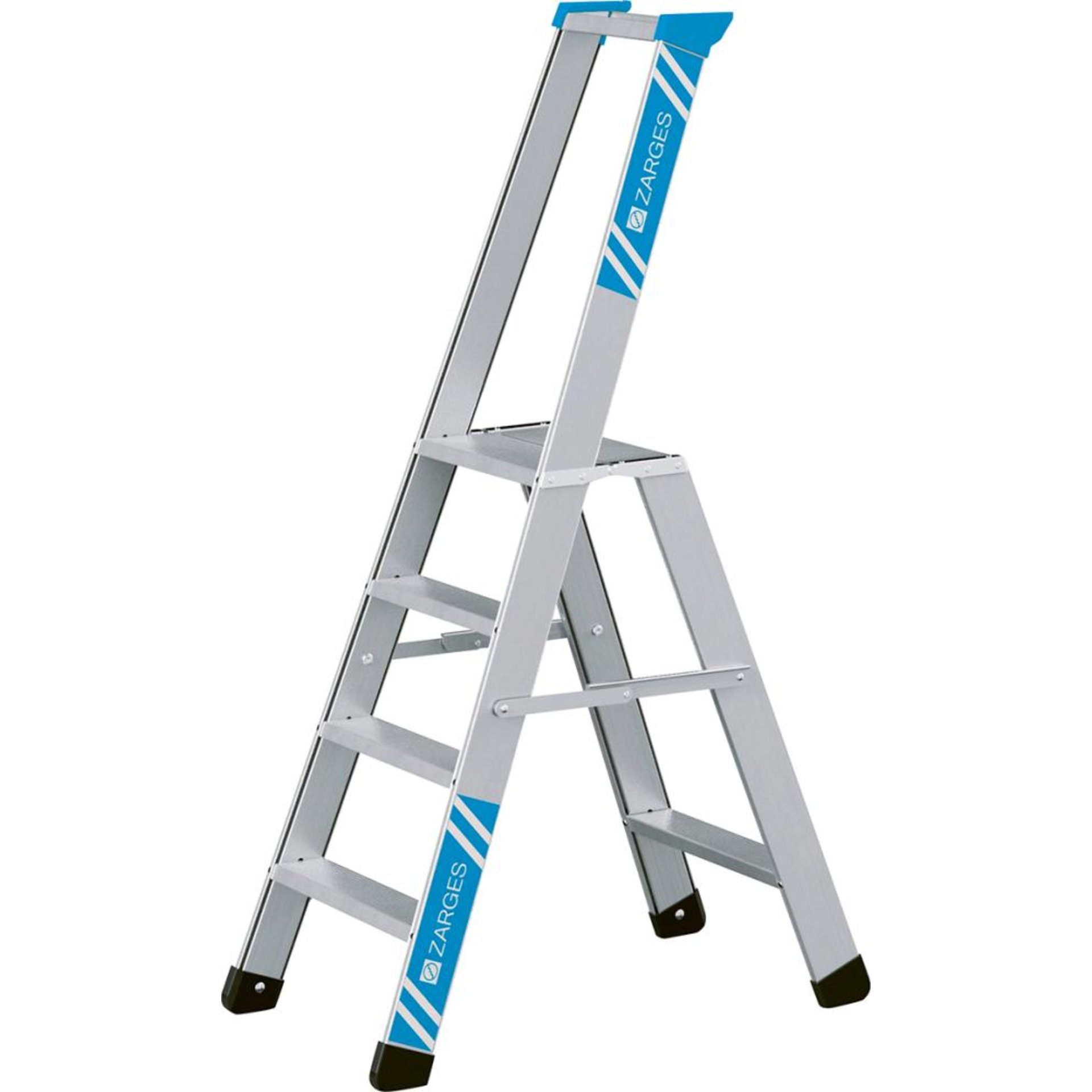 Stufenleiter Seventec S 4 Stufen Plattformhöhe 0,90 m Arbeitshöhe 2,90 m ZARGES