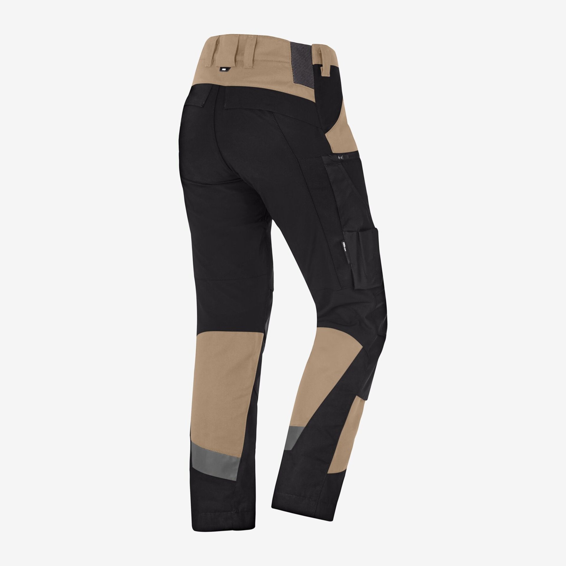 LEO Arbeitshose elastisch beige-schwarz 88