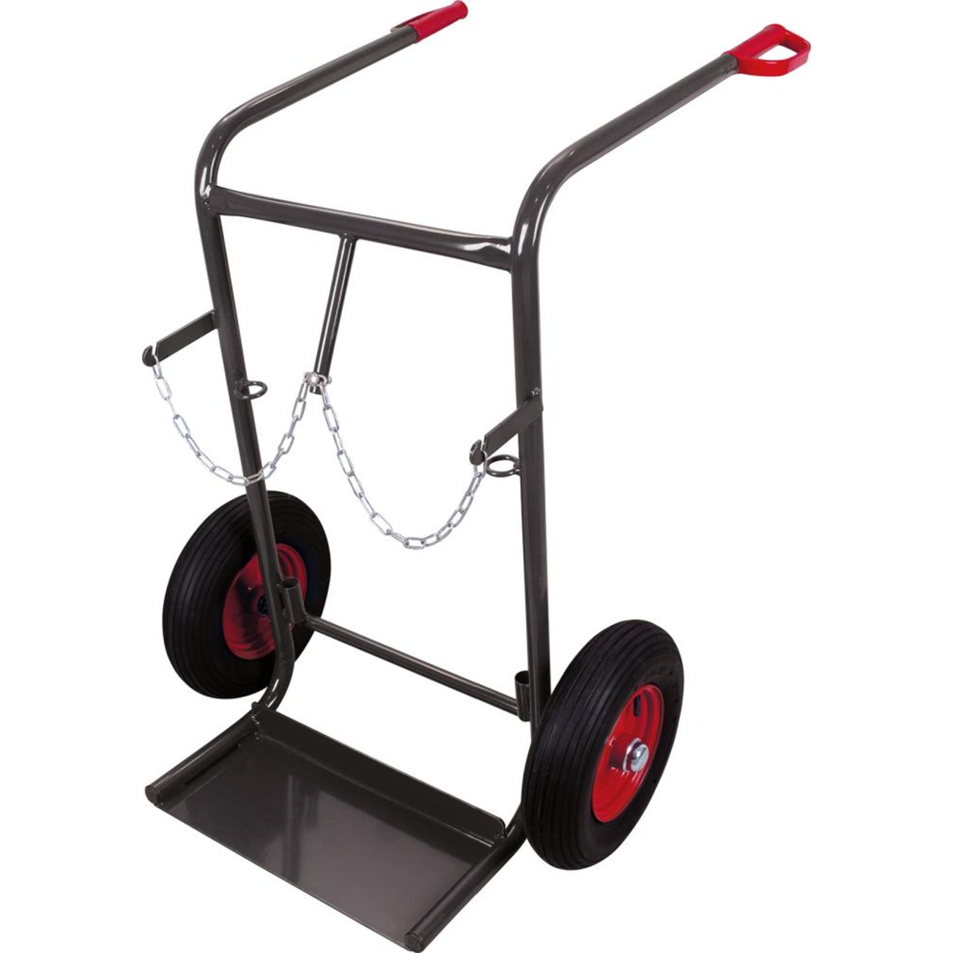 Stahlflaschenkarre für 40 - 50 Ltr. RAL 7016 fk-1301/AG
