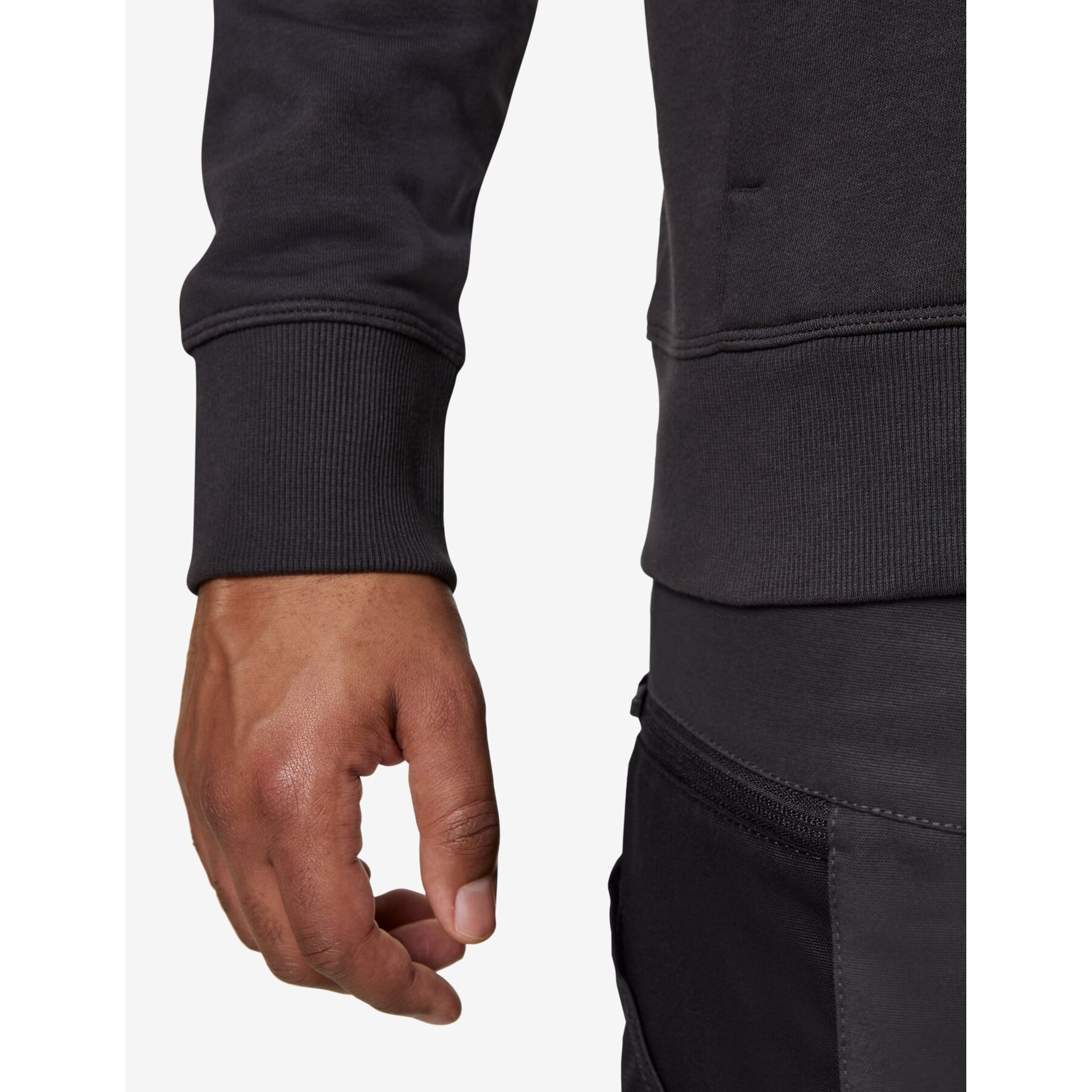 ROB Zip-Sweatshirt unisex anthrazit-schwarz 2XL