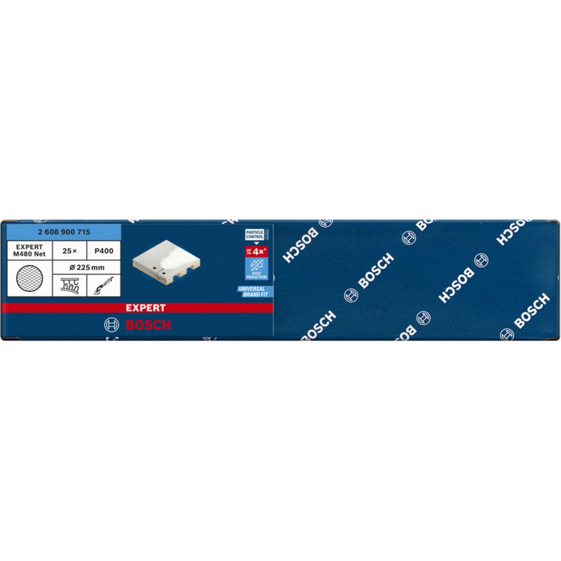 EXPERT M480 Schleifnetz für Trockenbauschleifer, 225 mm, K 400, 25 Stk.