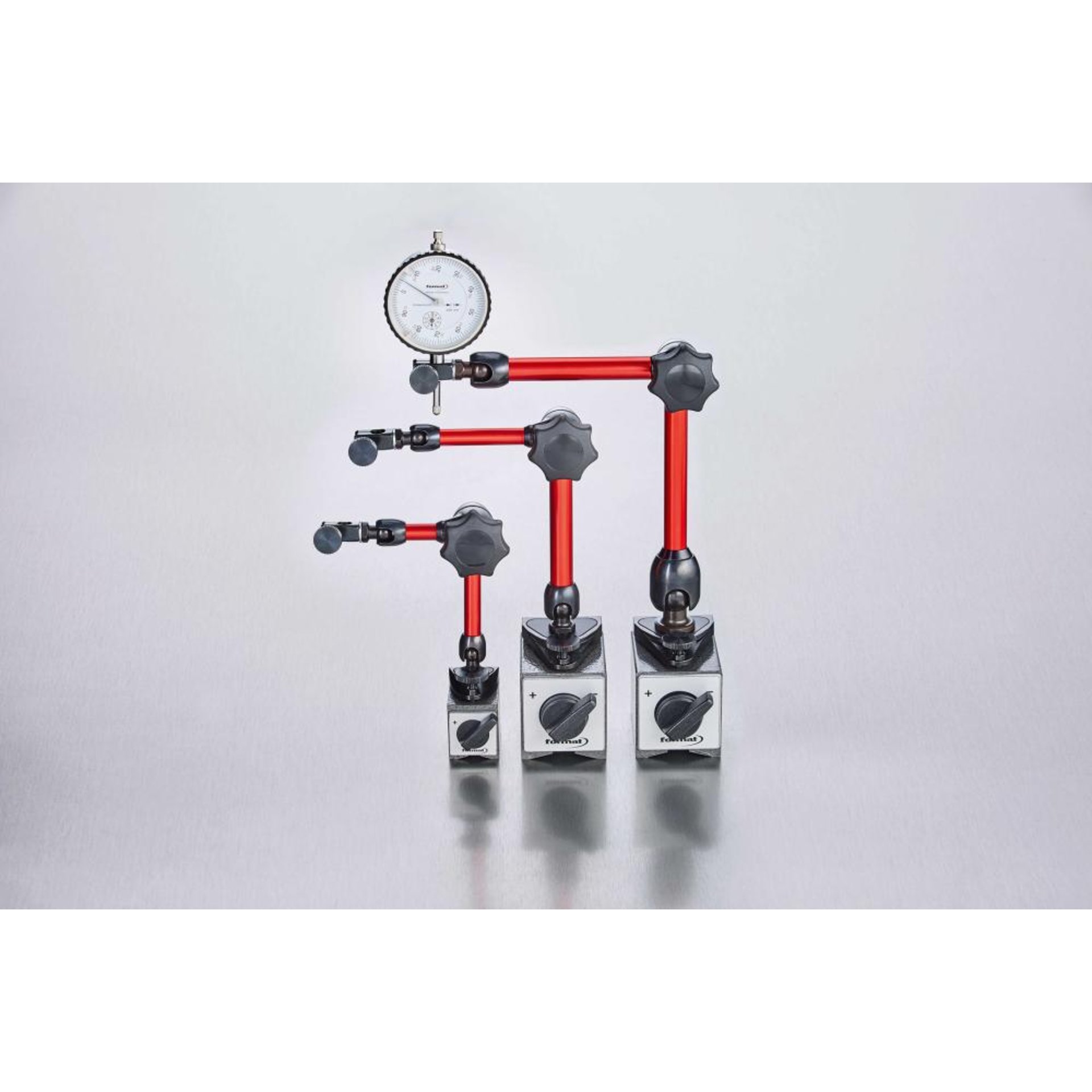 Magnet-Messstativ 320N mit Feineinstellung am Fuß 151,5mm FORMAT