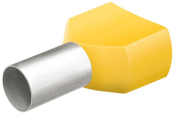 Knipex Aderendhülse Twin mit Kragen 14mm 2x6qmm Knipex Aderendhülse Twin mit Kragen 14mm 2x6qmm