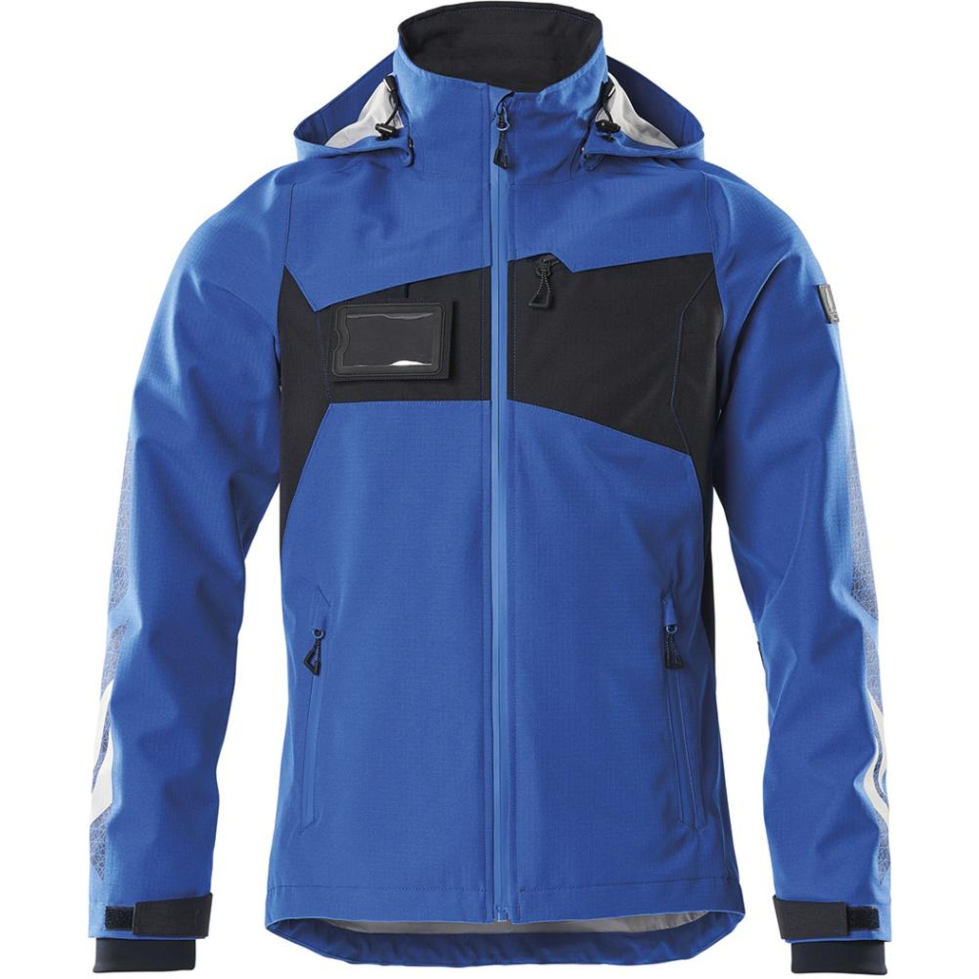 Hardshelljacke 18301, wasserdicht, azurblau/schwarzblau, Gr.M